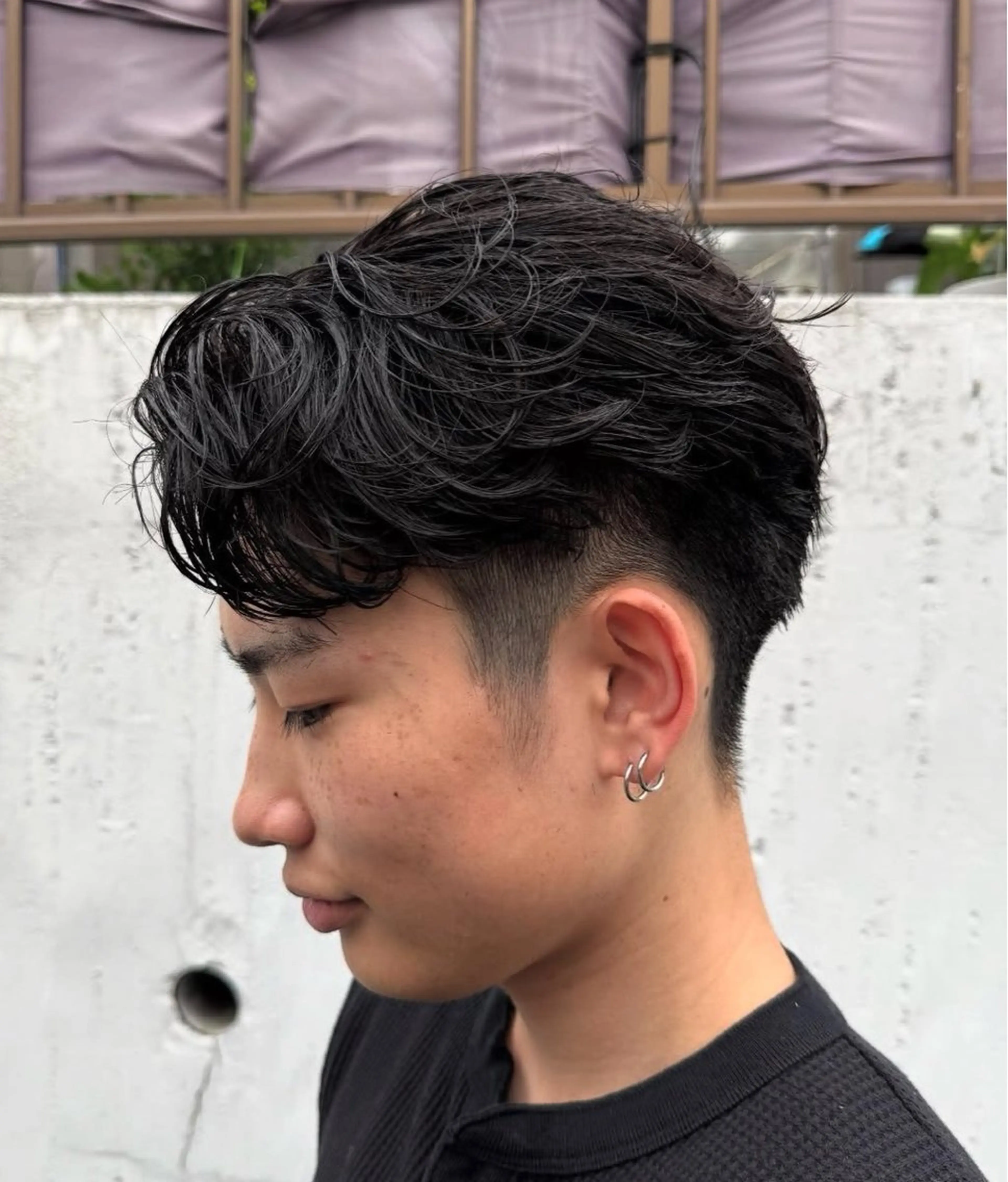 パーマ メンズ カット パーマ トリートメント シャドウパーマ /名古屋/丹羽涼介のヘアスタイル