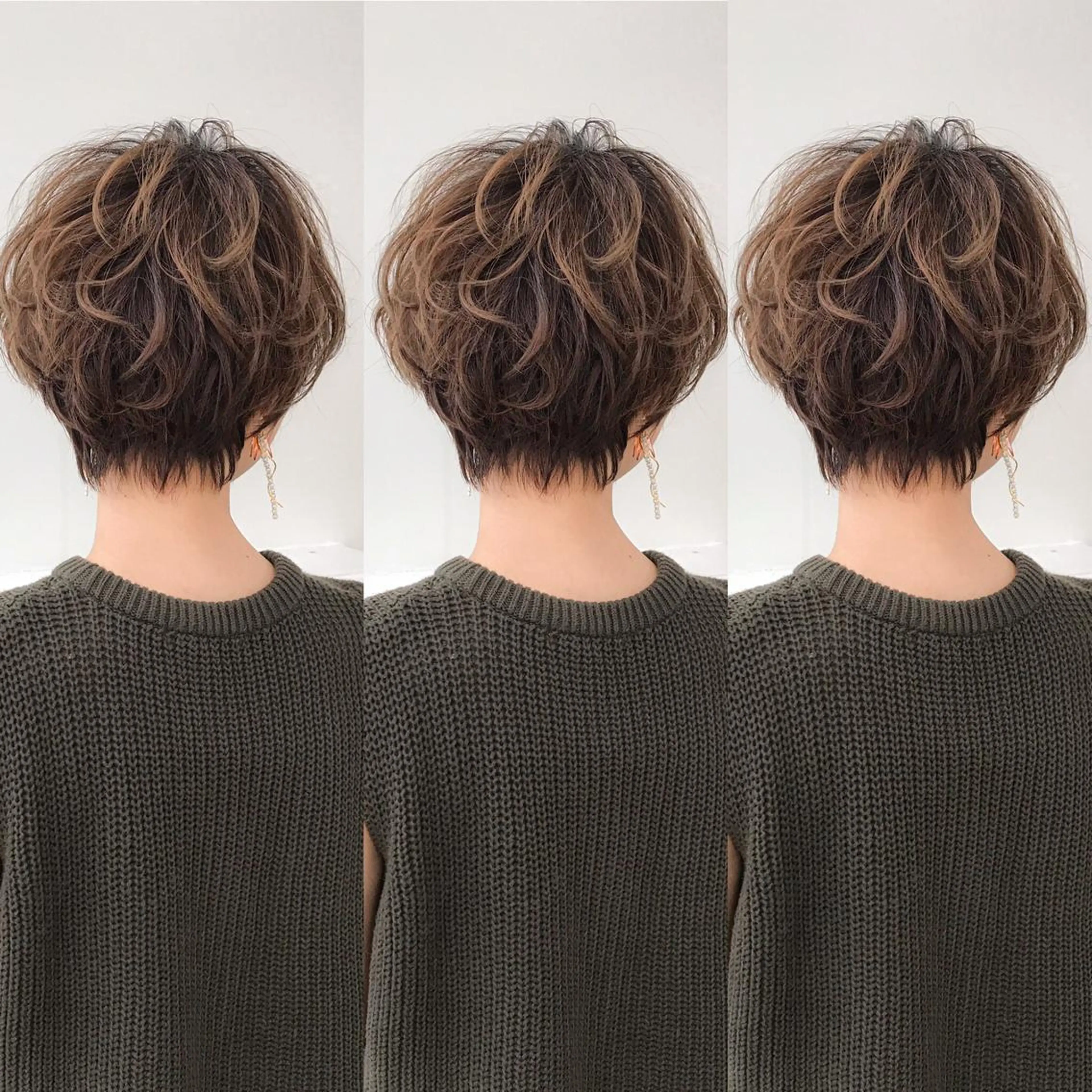 ショート 艶カラー/フェイス レイヤー/たむのヘアスタイル