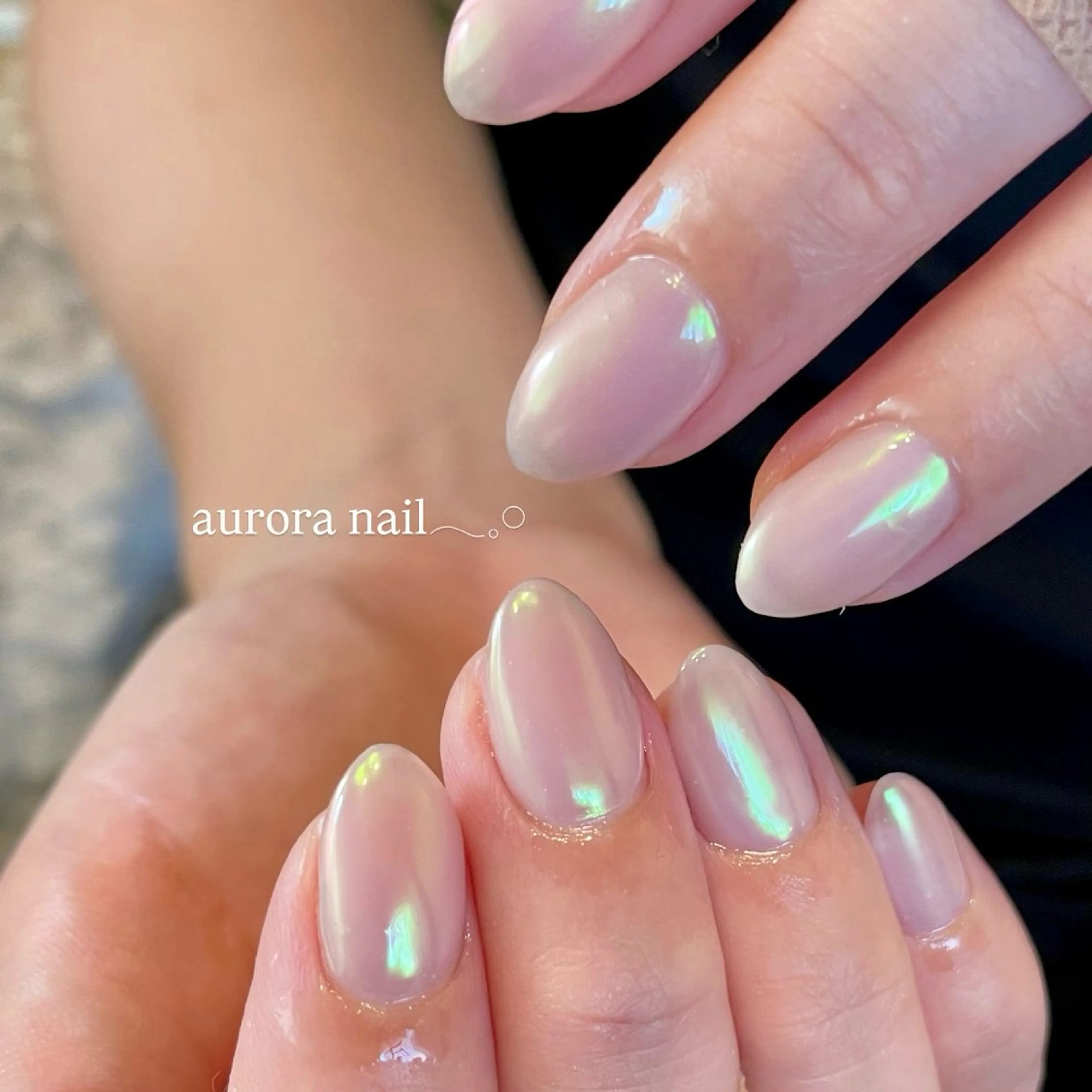 ネイル オーロラネイル nail salon myreのネイルデザイン