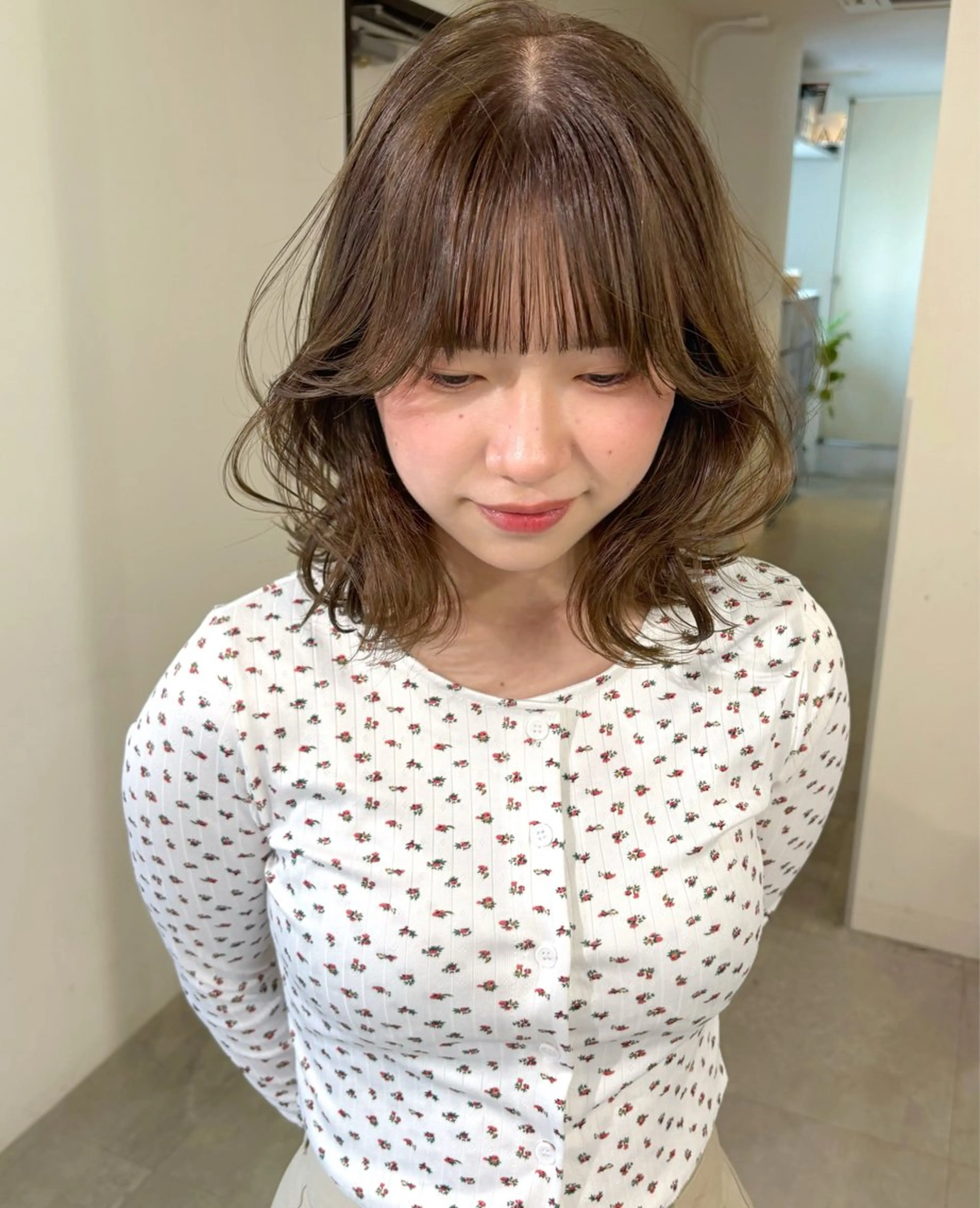 ミディアム カラー ブリーチ 透明感カラー ダブルカラー ブリーチなしカラー ヘアカラー mizuki/ピンク ベージュ.レイヤーのヘアスタイル