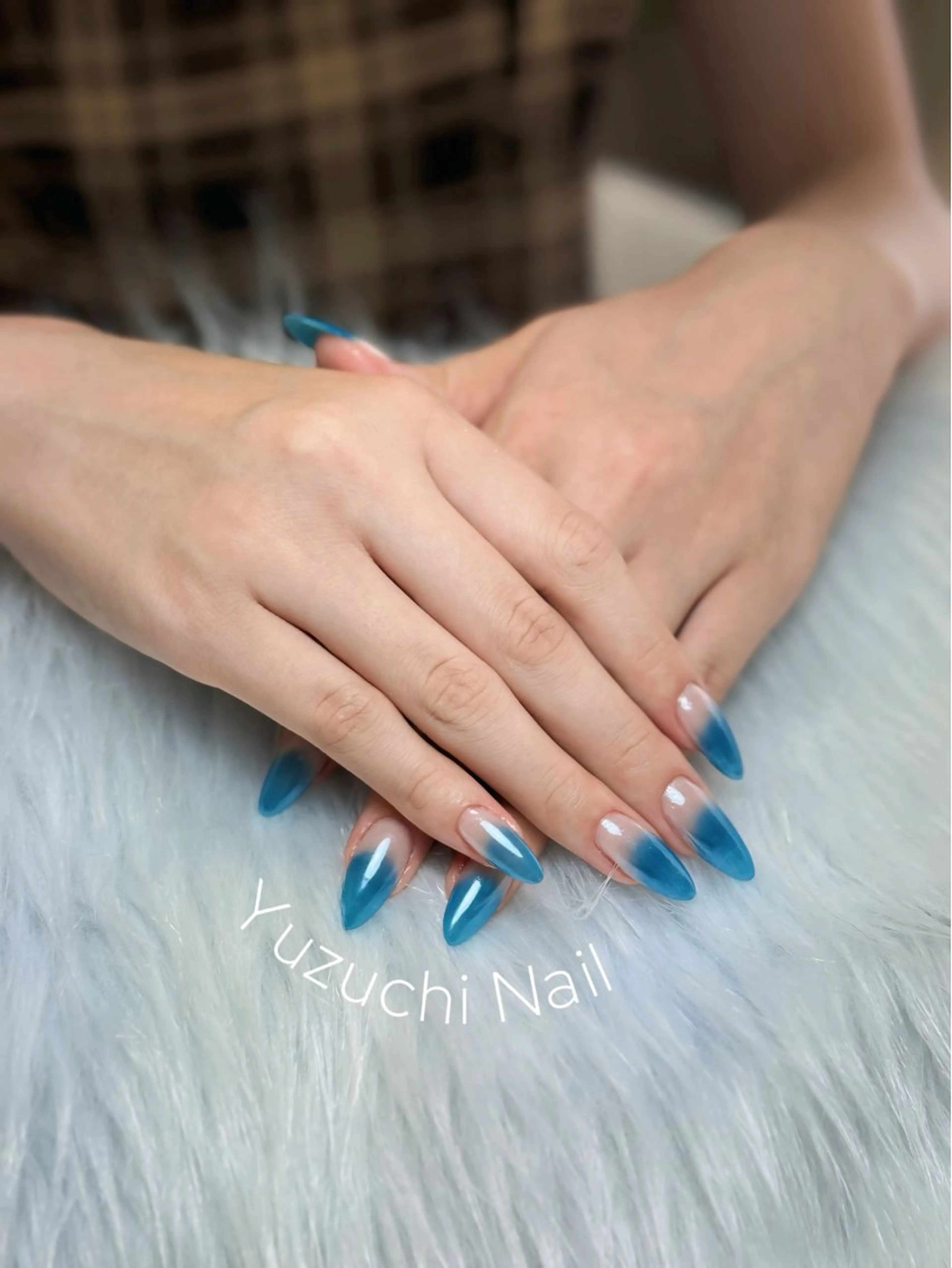 自店付替オフ➕グラデーション(チップ長出しなし)の写真