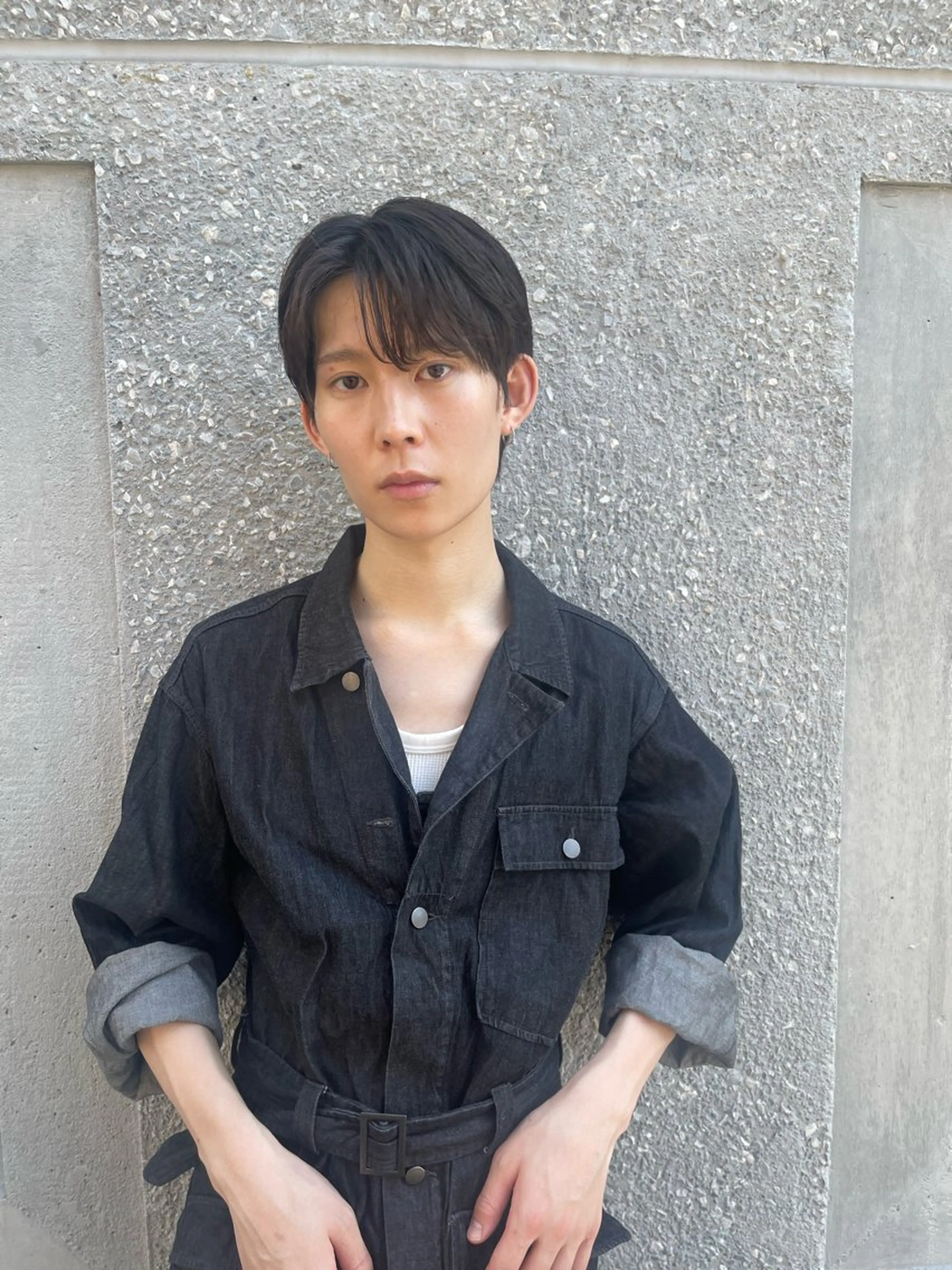 メンズ センターパート ボブ/レイヤー /河内温太のヘアスタイル