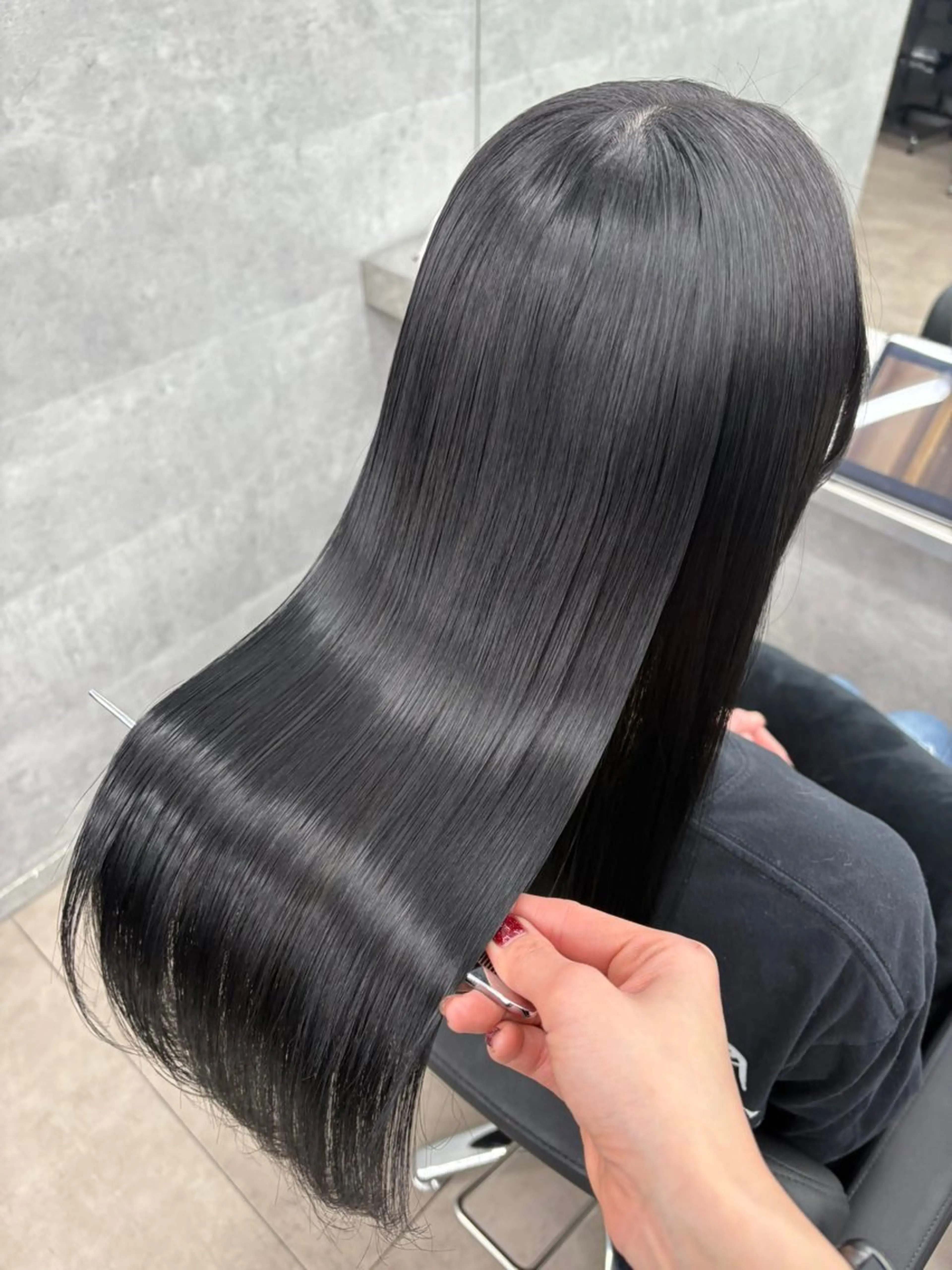 ロング カラー 髪質改善/ﾚｲﾔｰ ｶｯﾄ/店長/原島のヘアスタイル