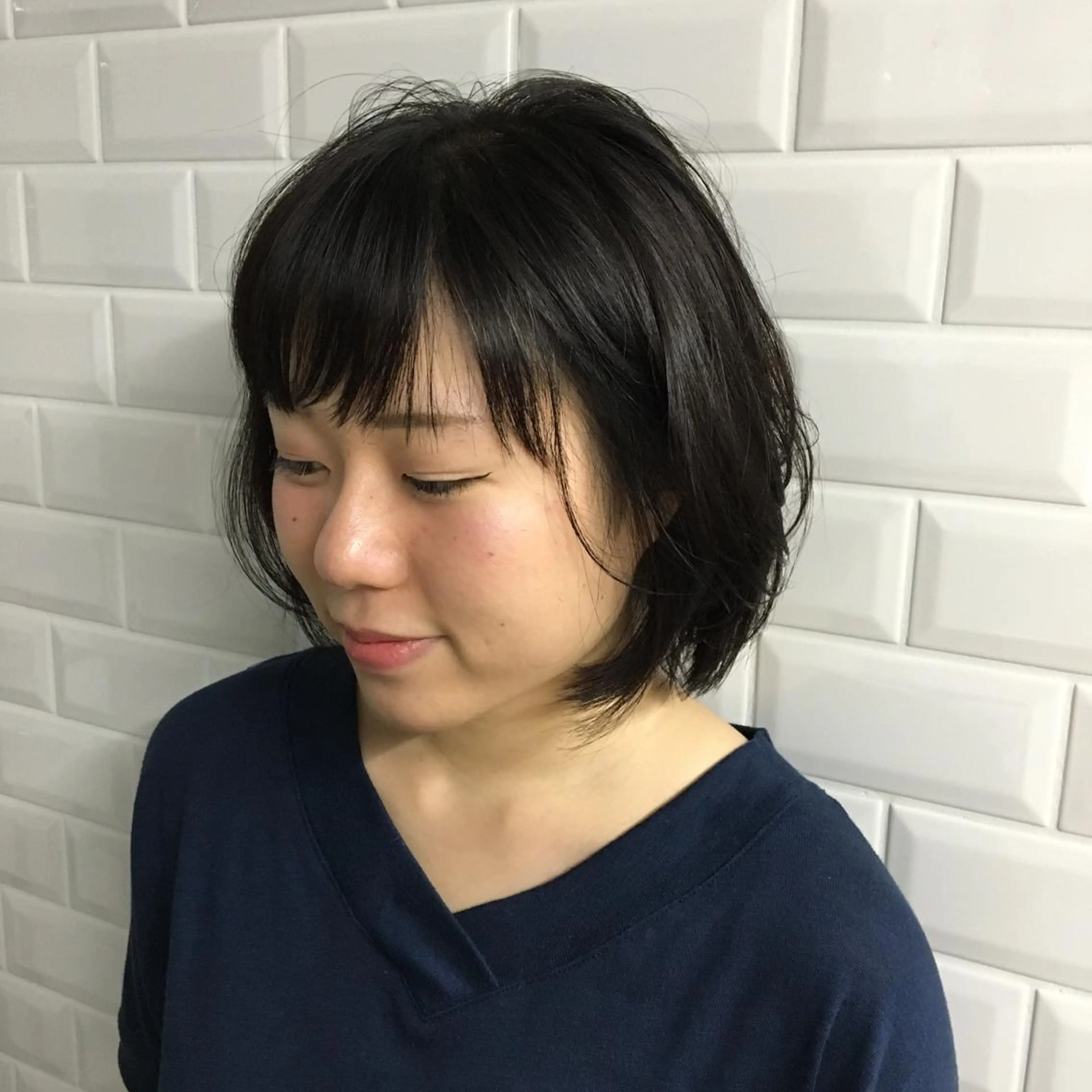 ショート ミディアム ボブ 丸茂 聖名のヘアスタイル
