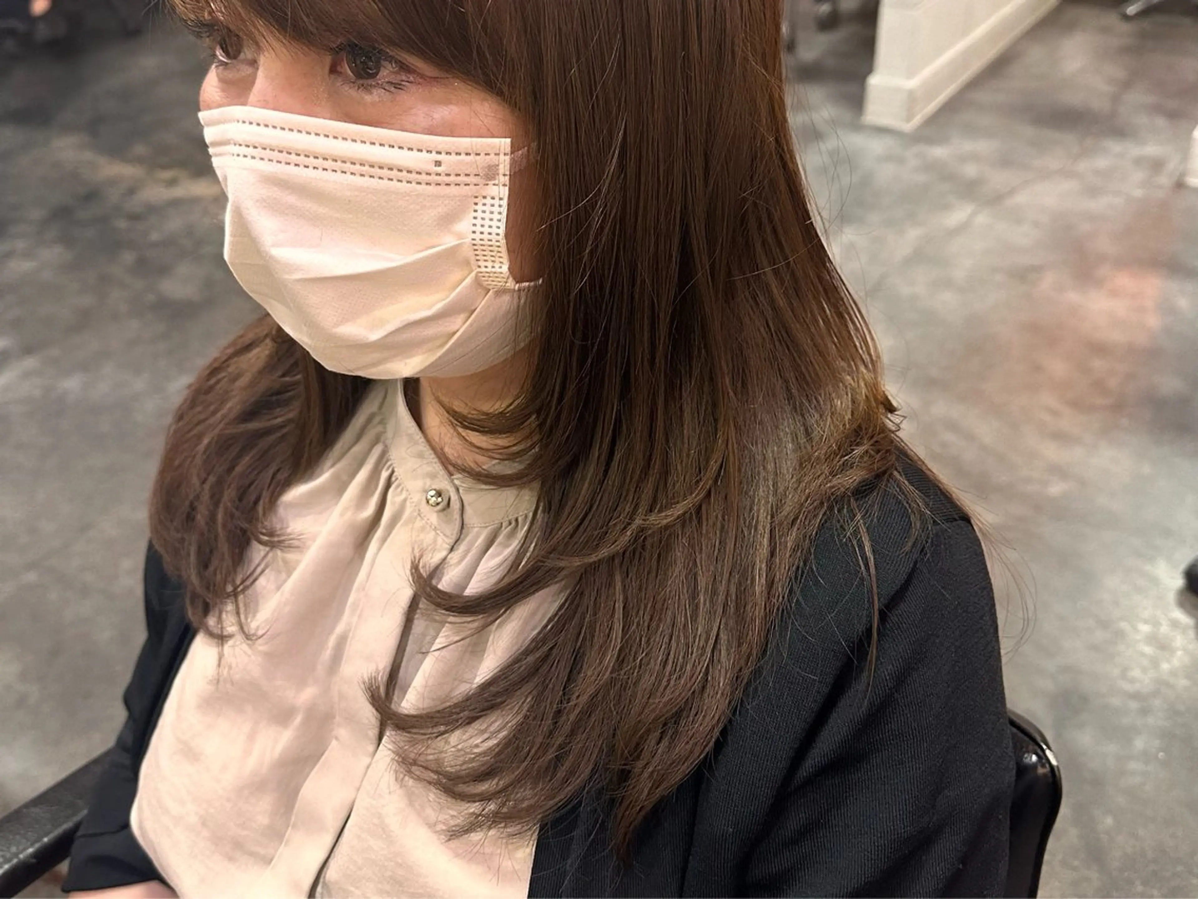 セミロング ハイレイヤー レイヤーカット レイヤー/顔まわり/ 南草津/ゴトウのヘアスタイル