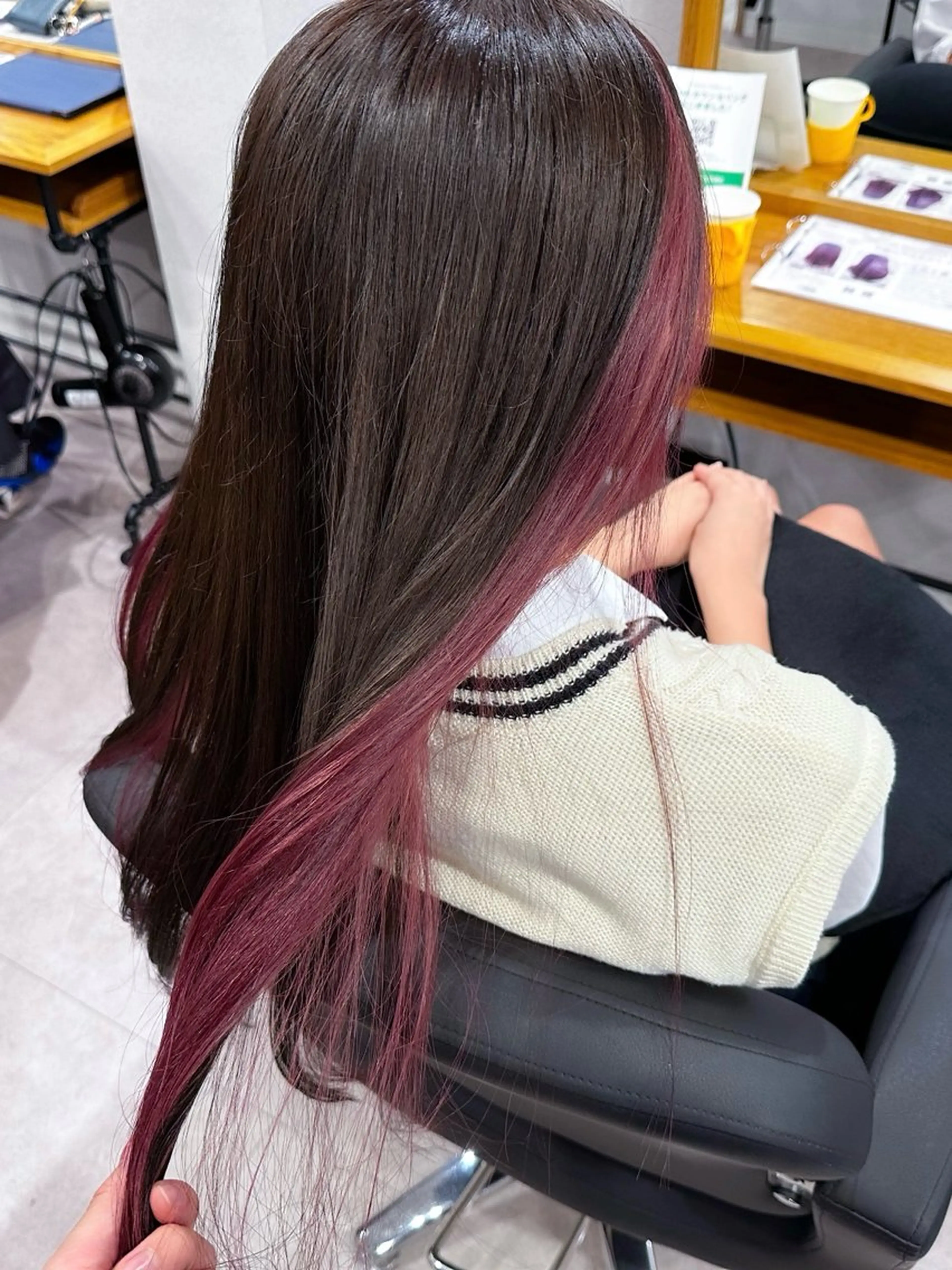 ロング カラー ピンクカラー 《髪質改善・縮毛矯正 /ブリーチ》坂本爽のヘアスタイル