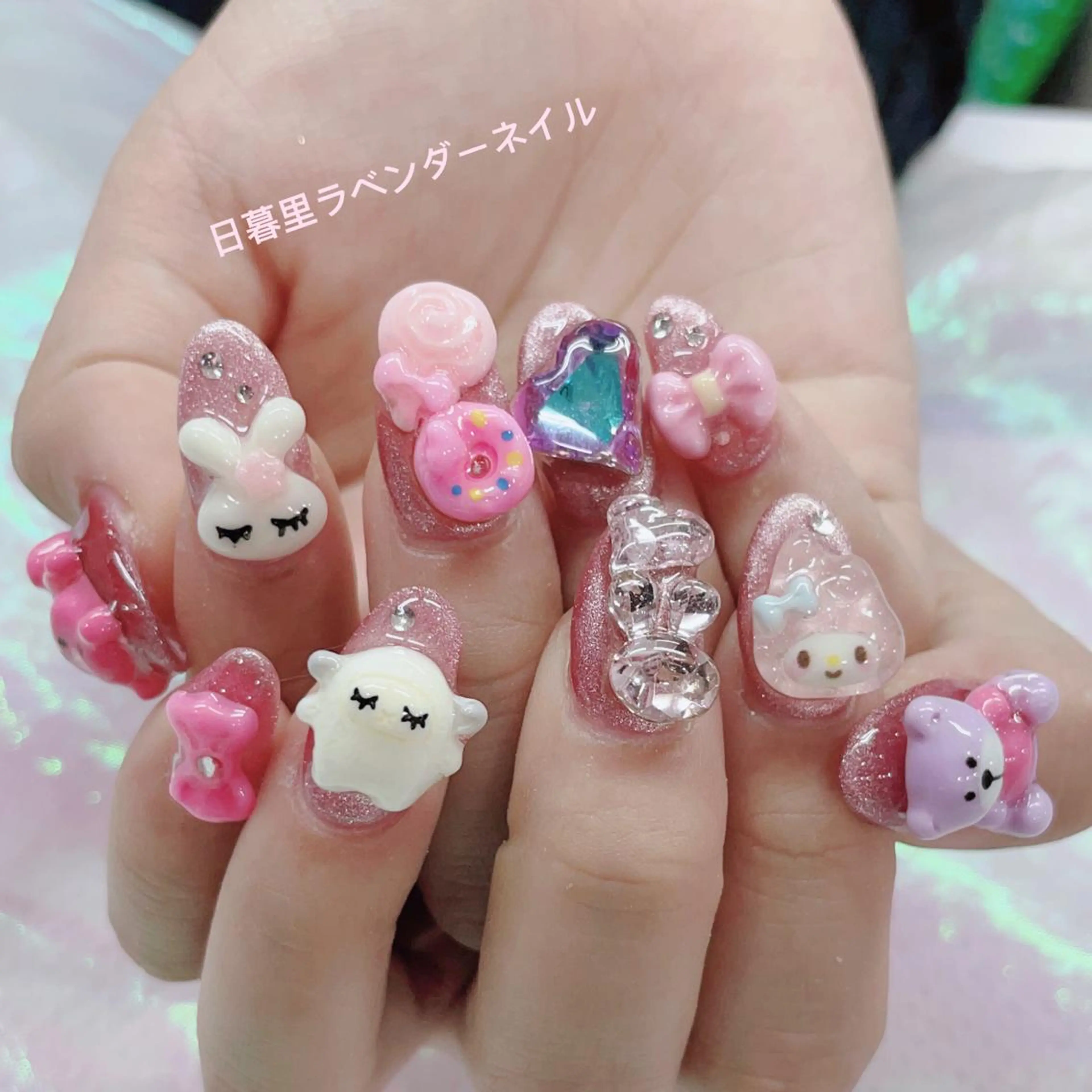 ネイル ラベンダー💖日暮里 ルル💖ネイルのネイルデザイン