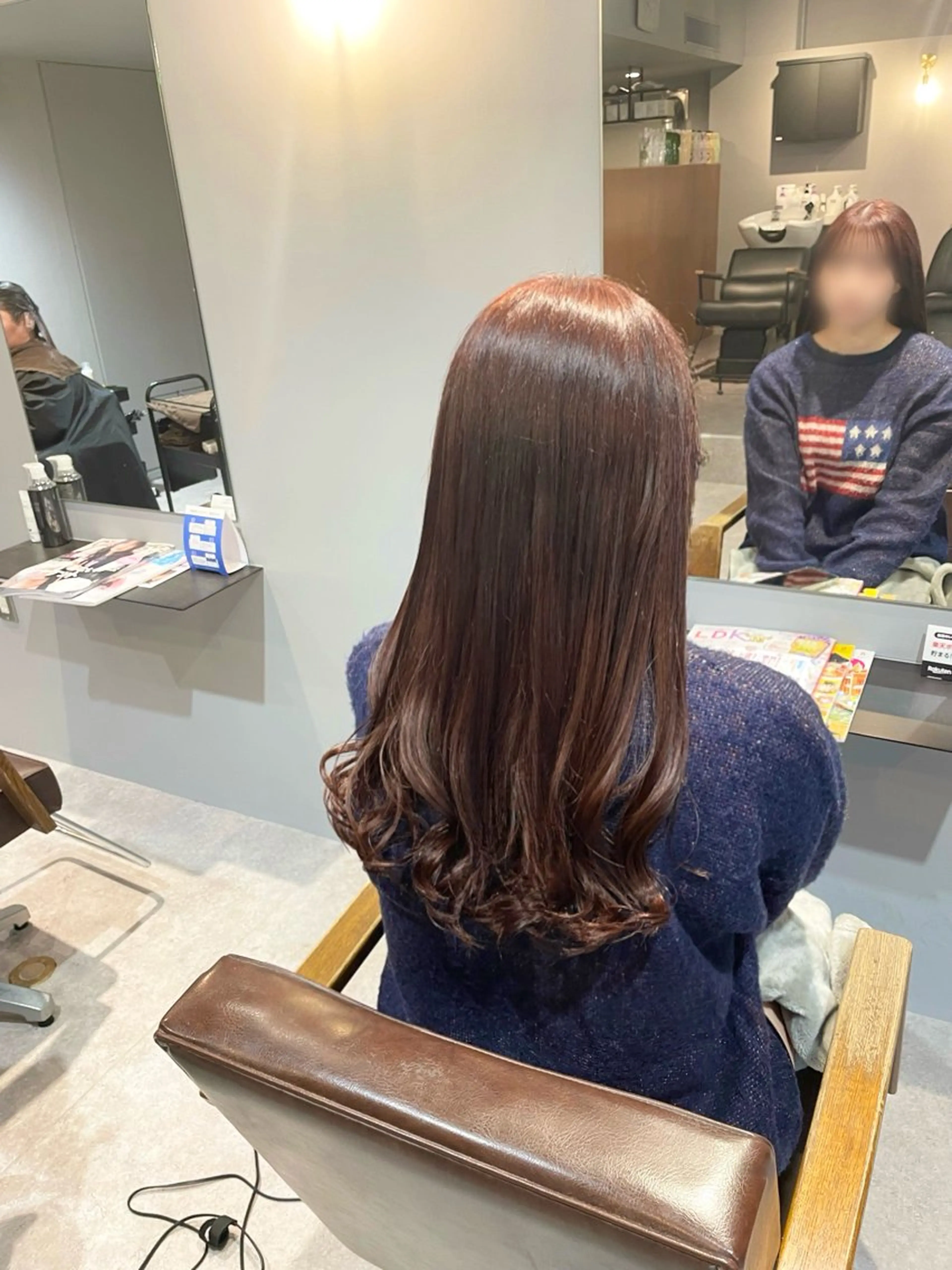 ロング Mimi🎀ブリーチ なし透明感 Ｗカラーのヘアスタイル