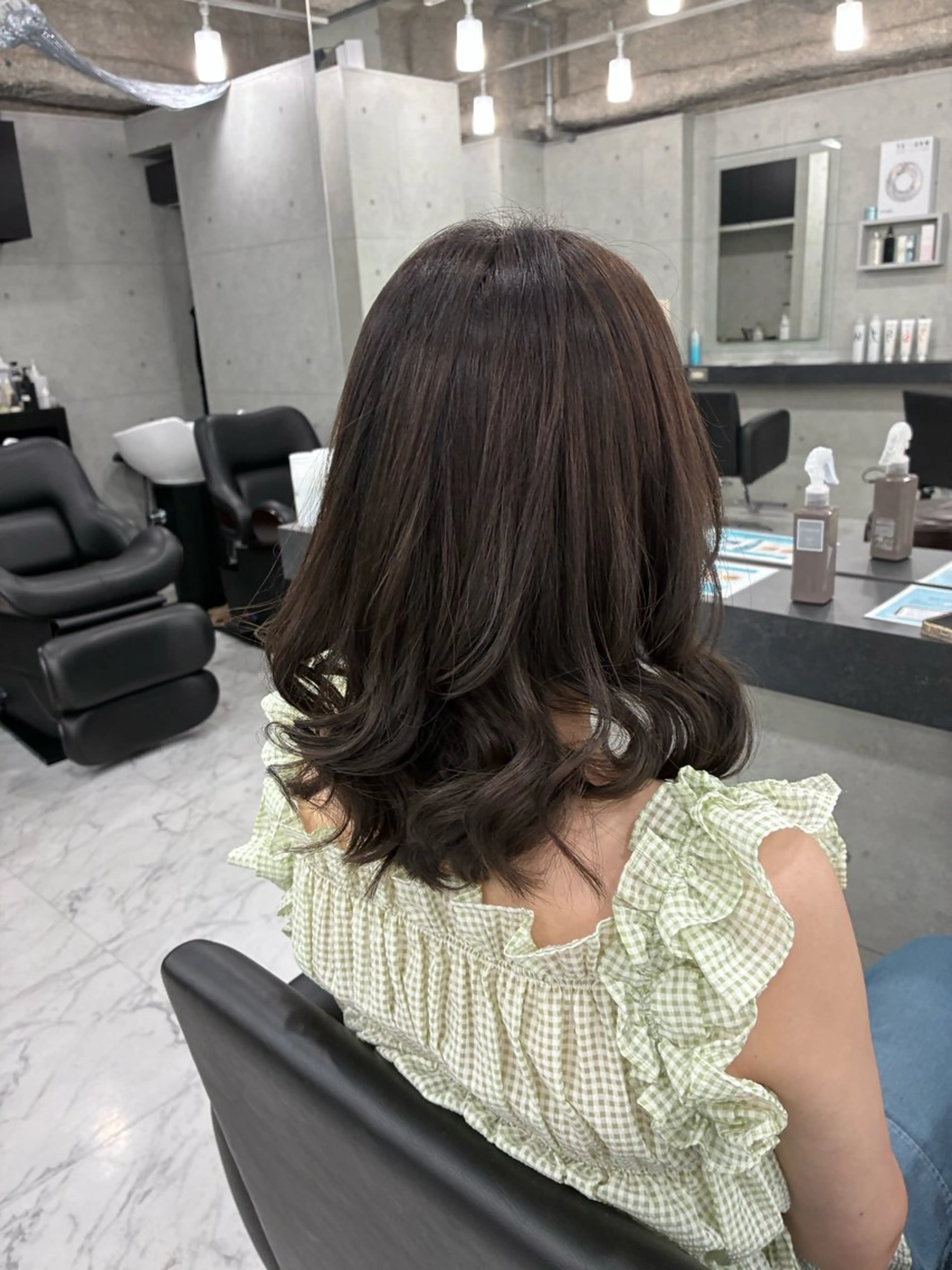 ミディアム カット ヘアカラー Endearing 北澤那未🌟銀座のヘアスタイル