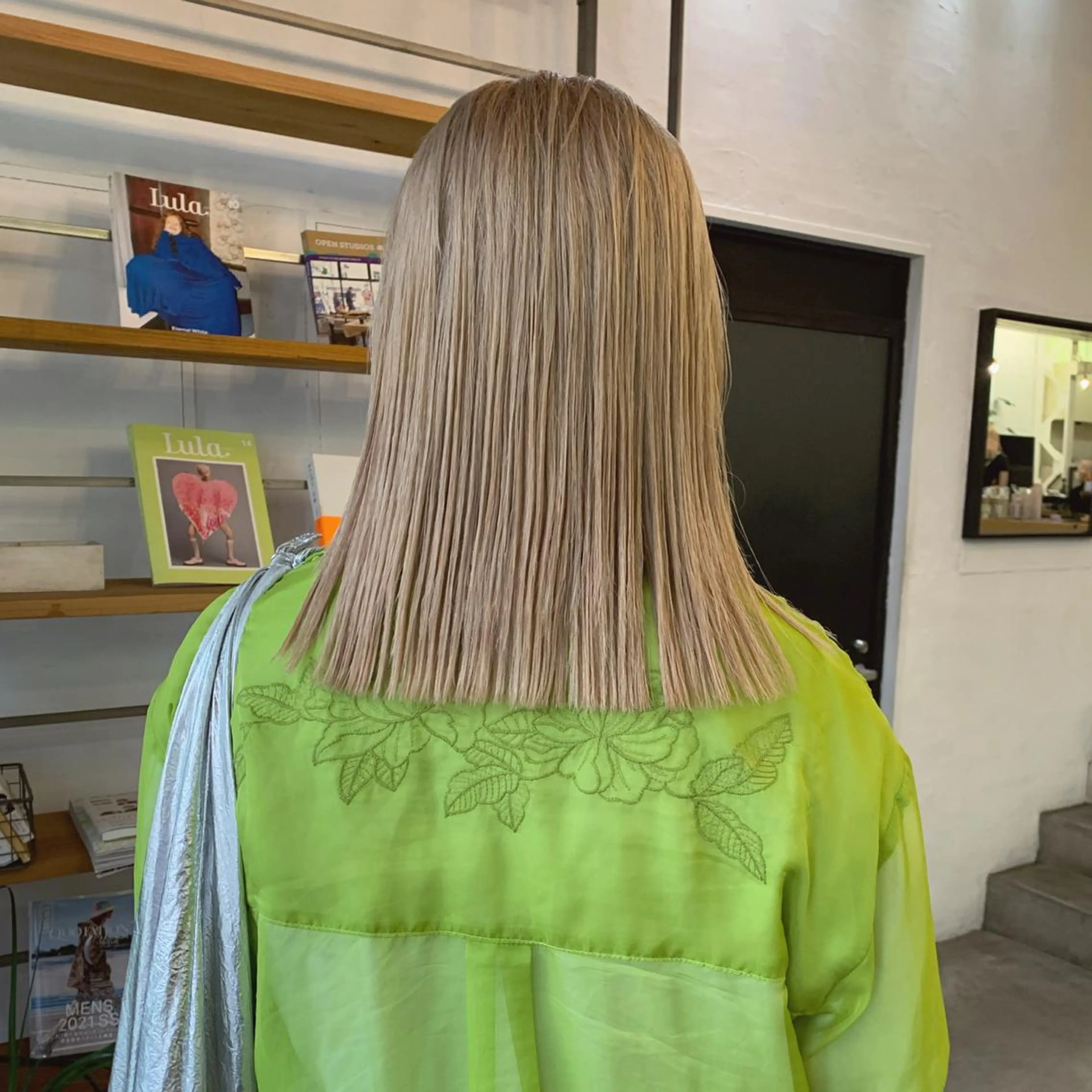 ミディアム カラー ハッシュカット カシマハヤトのヘアスタイル