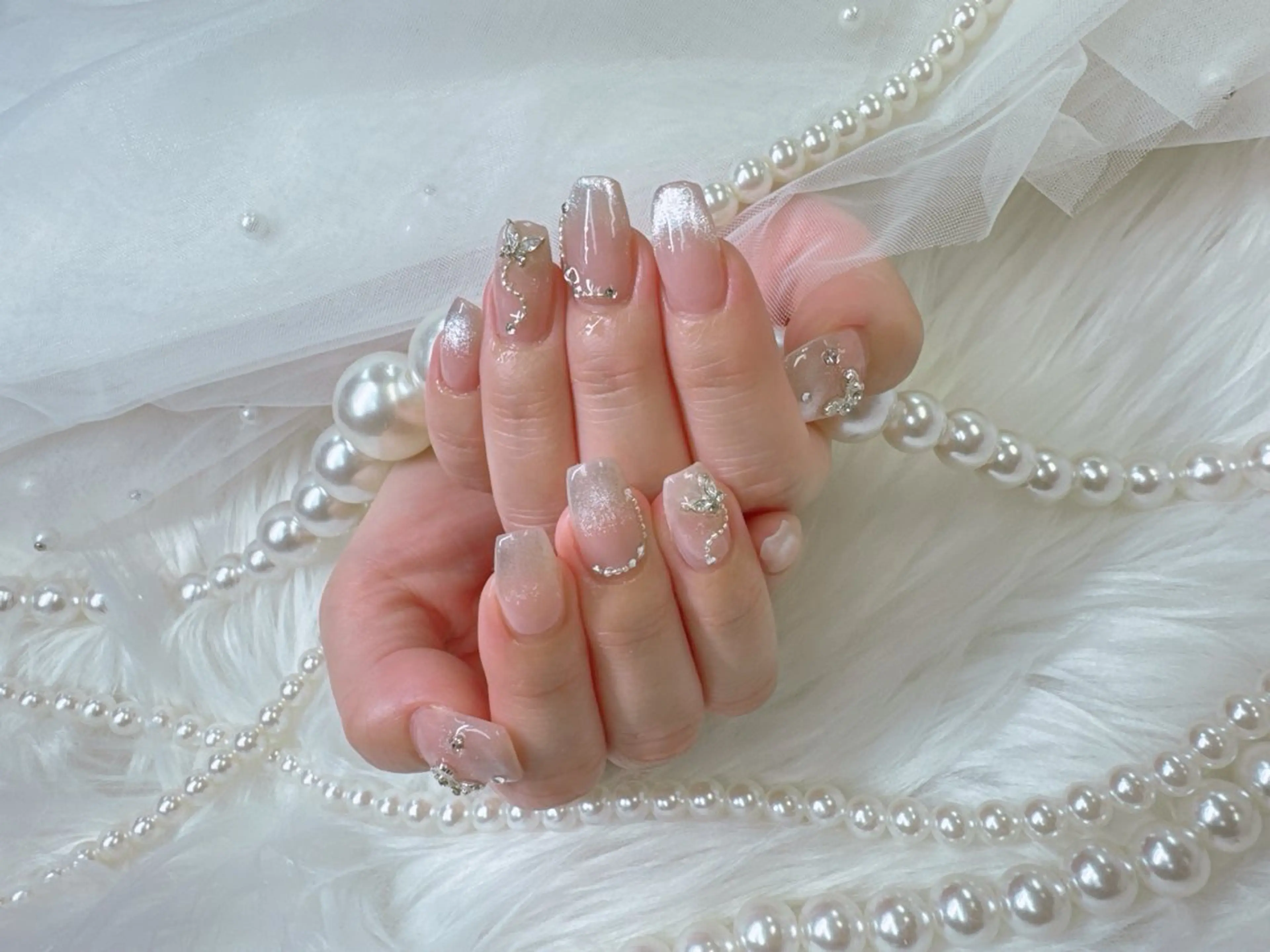 ネイル アートネイル べっ甲ネイル ボルドー ドット フットネイル ハンドネイル Queeens nailのネイルデザイン