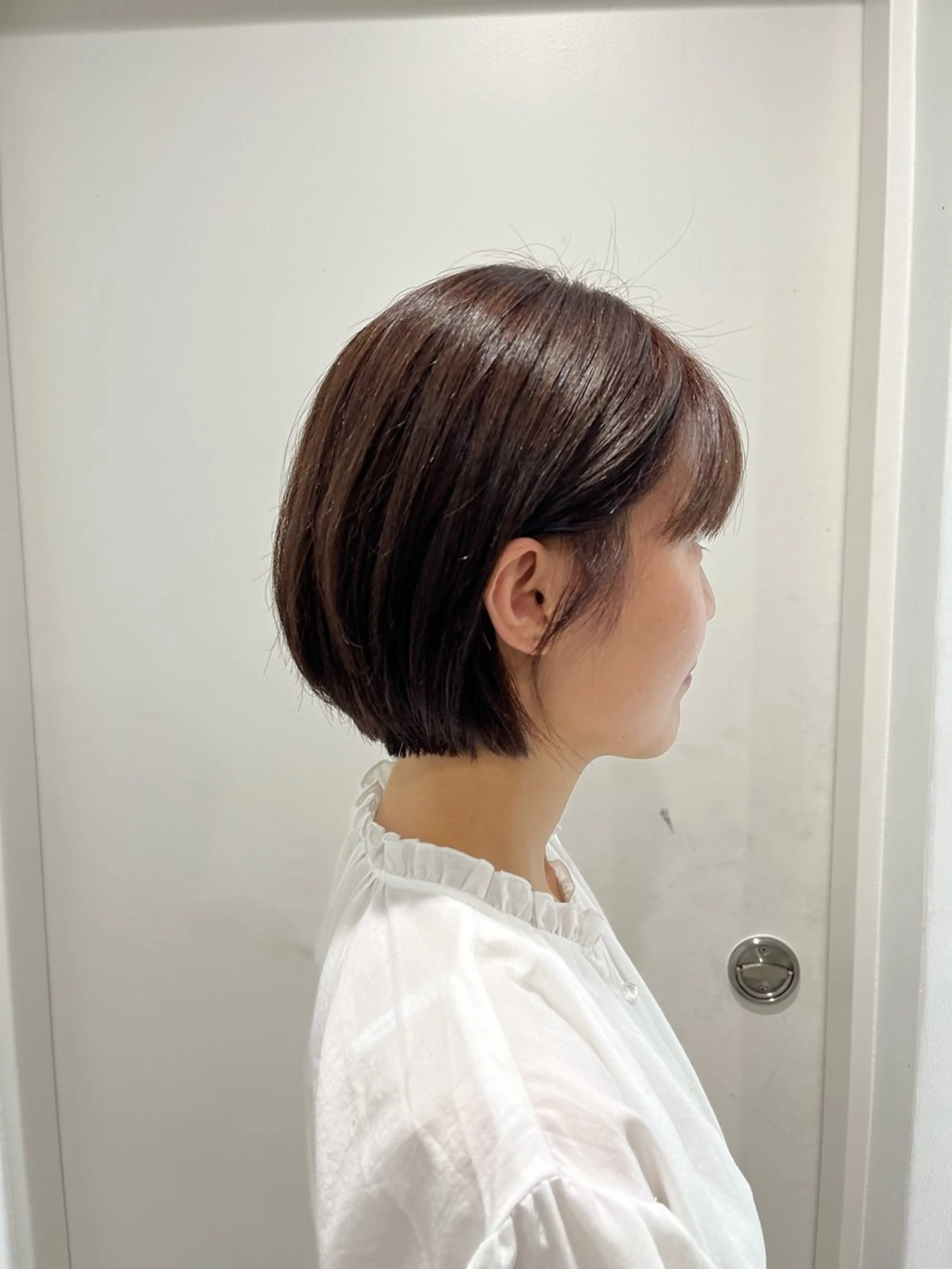 ショート 縮毛矯正/ハイトーン /パーマ/せき🧸のヘアスタイル