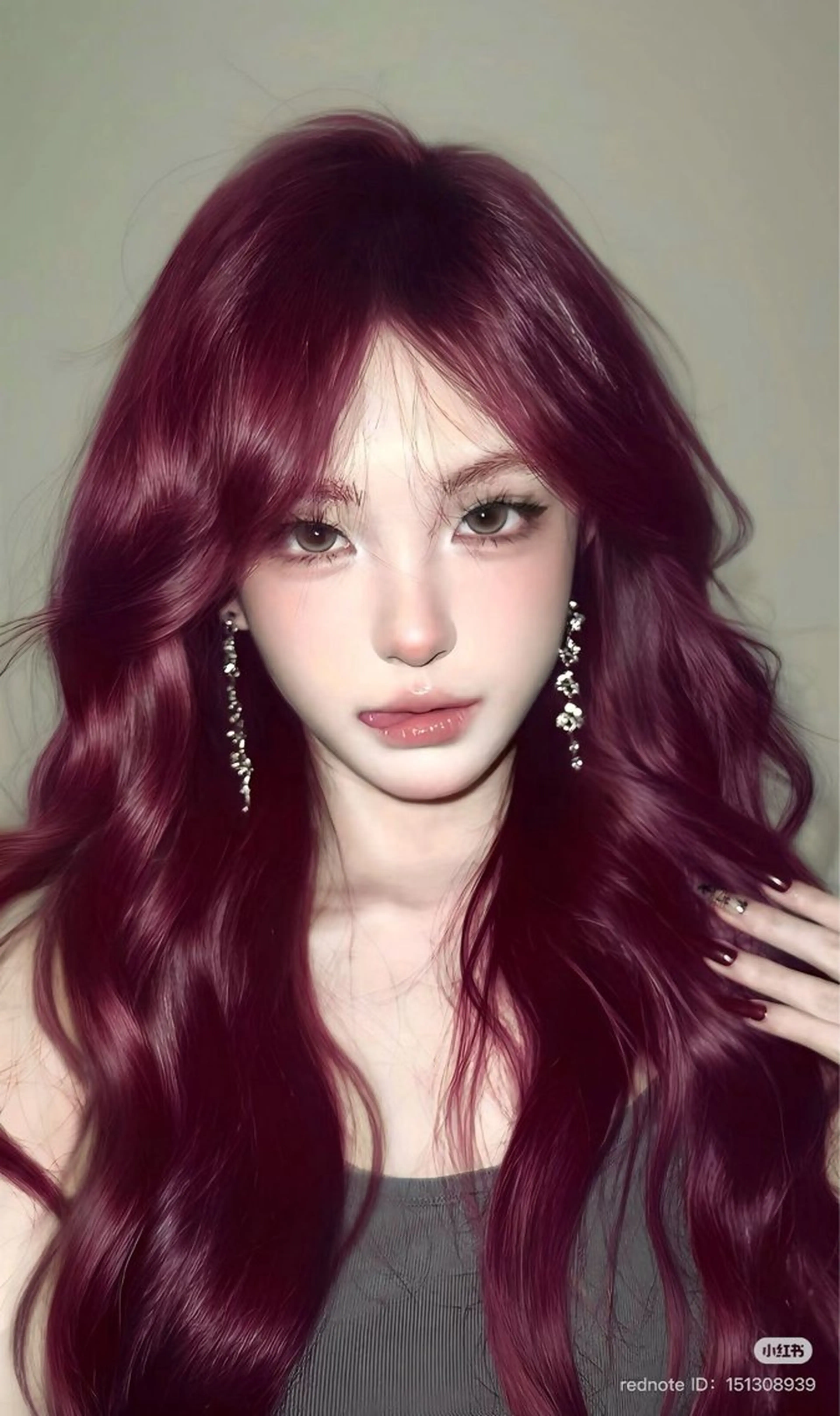 ロング 𝑲𝑶𝑲𝑶🦋 暖色ワンホン🌹💋のヘアスタイル