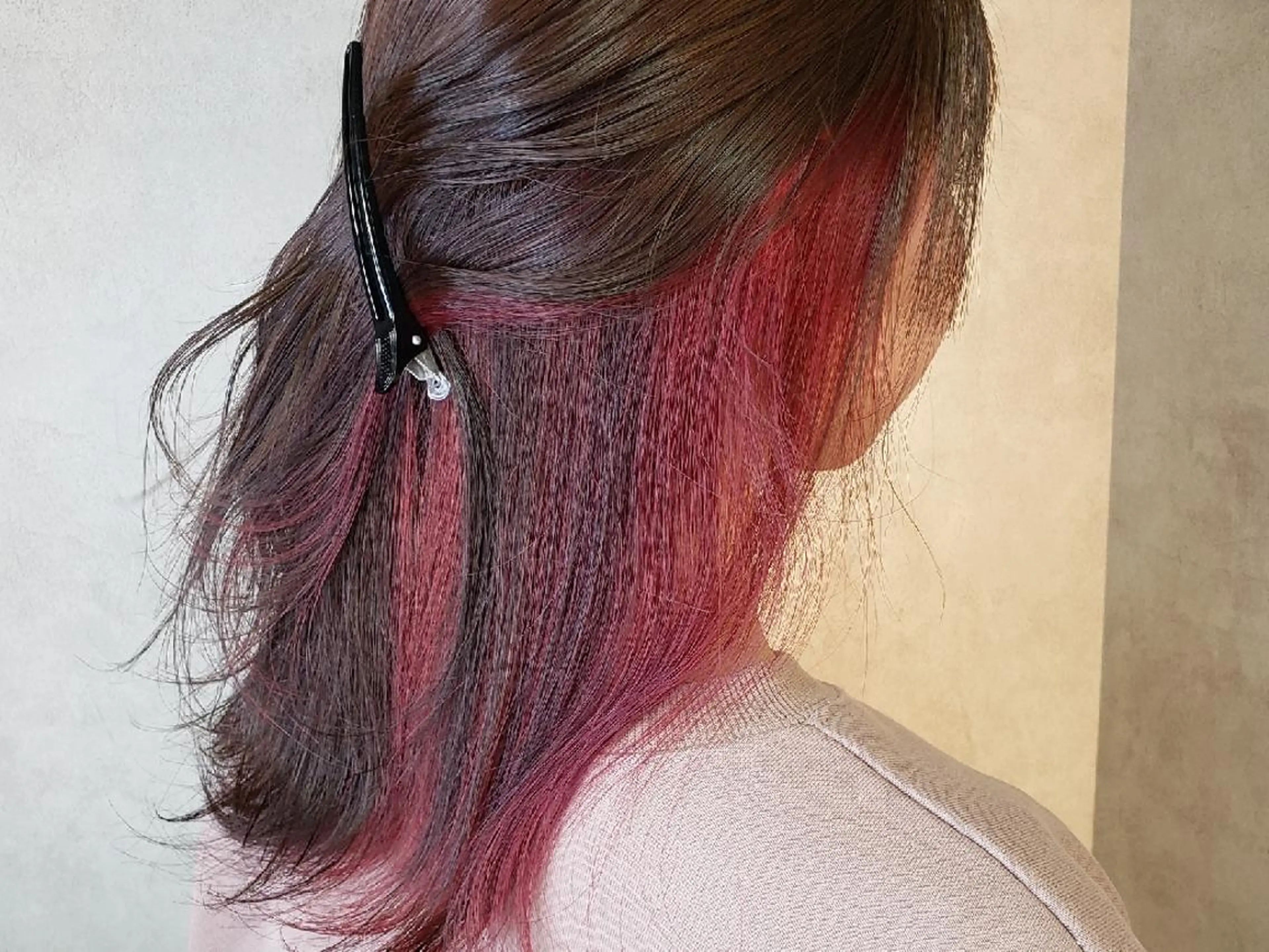 セミロング カラー ヘアカラー トリートメント RIENS♡xrea 山本優舞のヘアスタイル