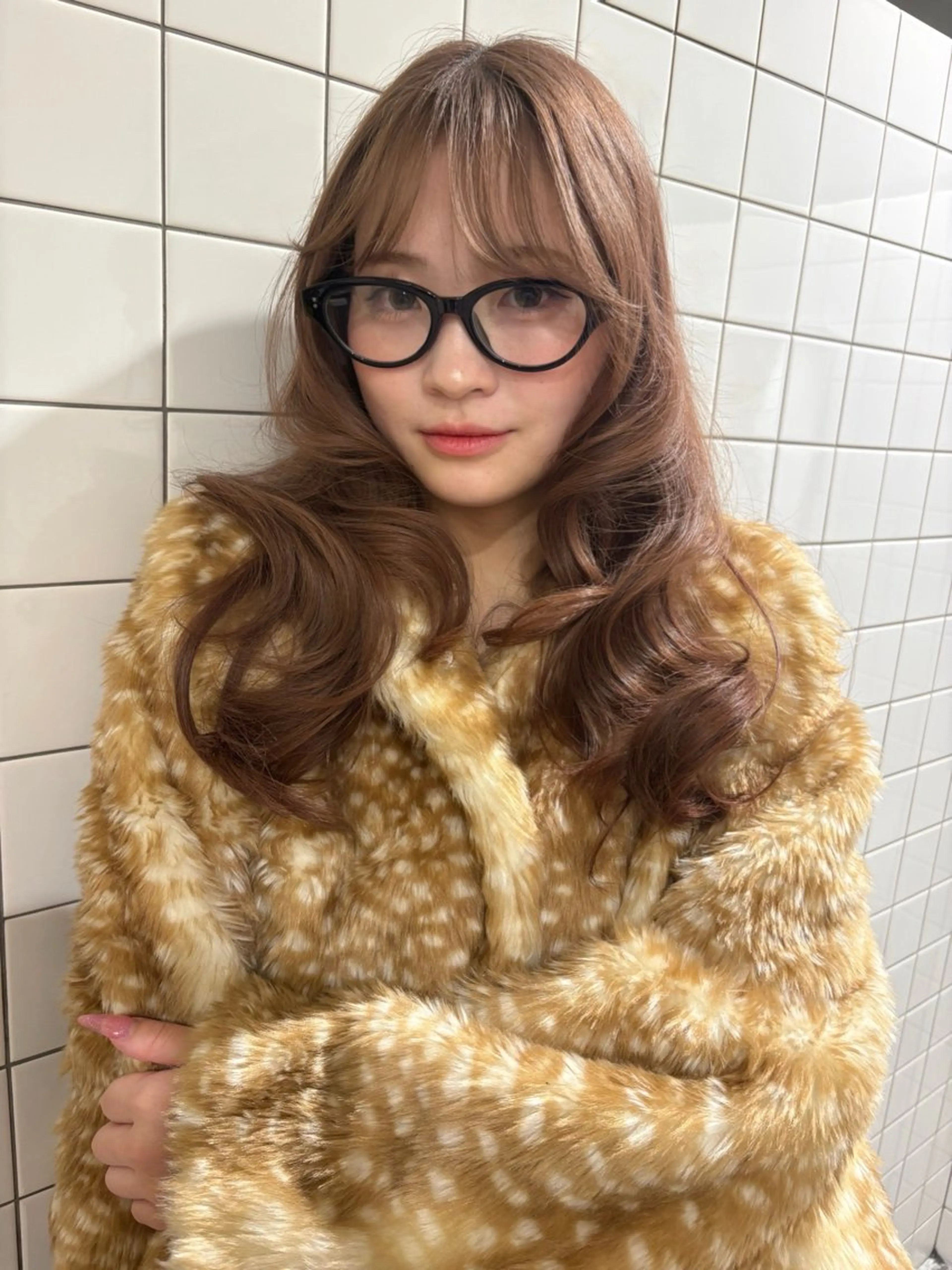 ロング カラー ベージュカラー ブリーチ ケアブリーチ 透明感カラー ラベンダーカラー カット ヘアカラー トリートメント kanami/ 中崎町美容室のヘアスタイル
