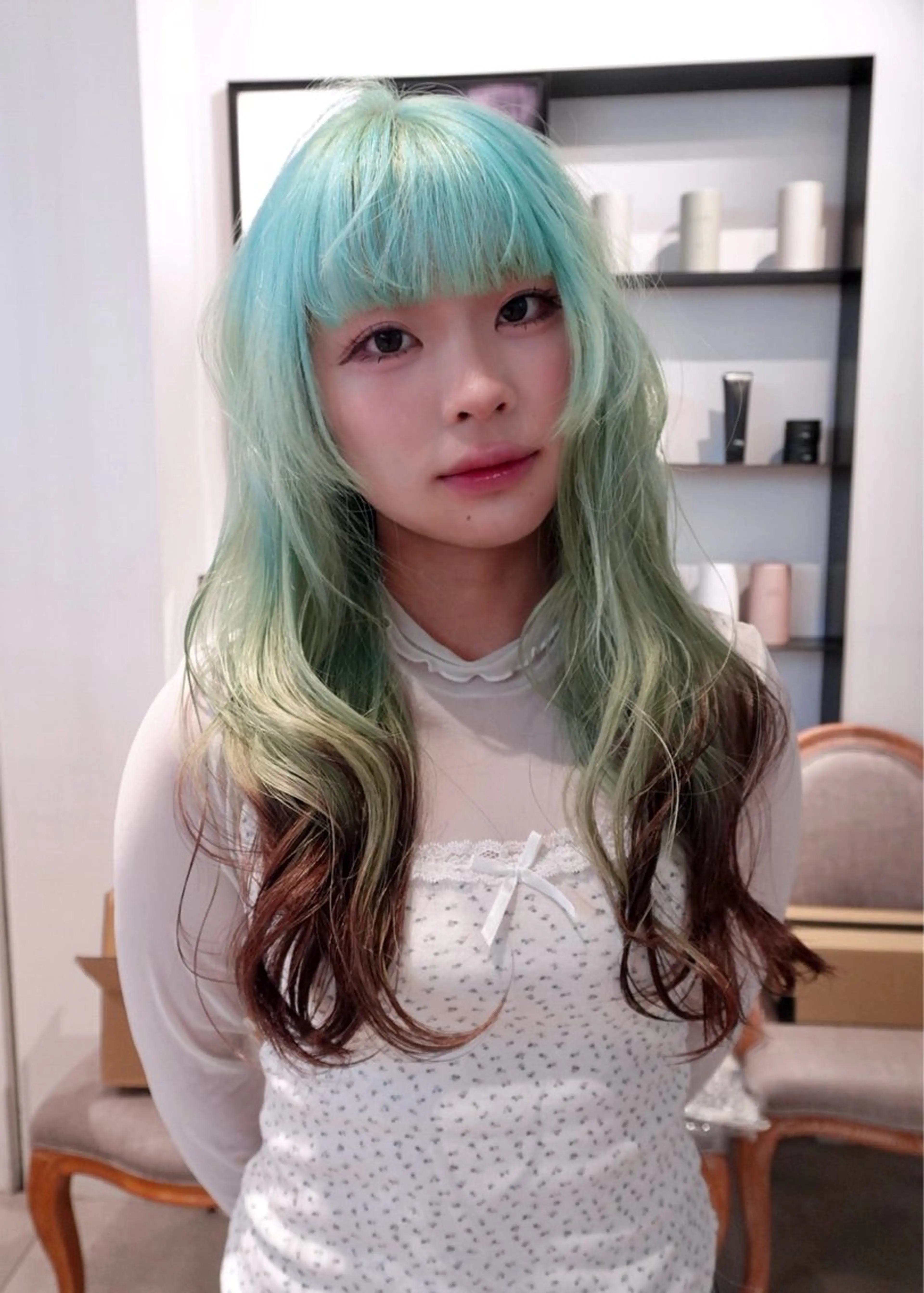 ロング カラー ヘアカラー ハイトーン/レイヤー nail 百咲💌のヘアスタイル