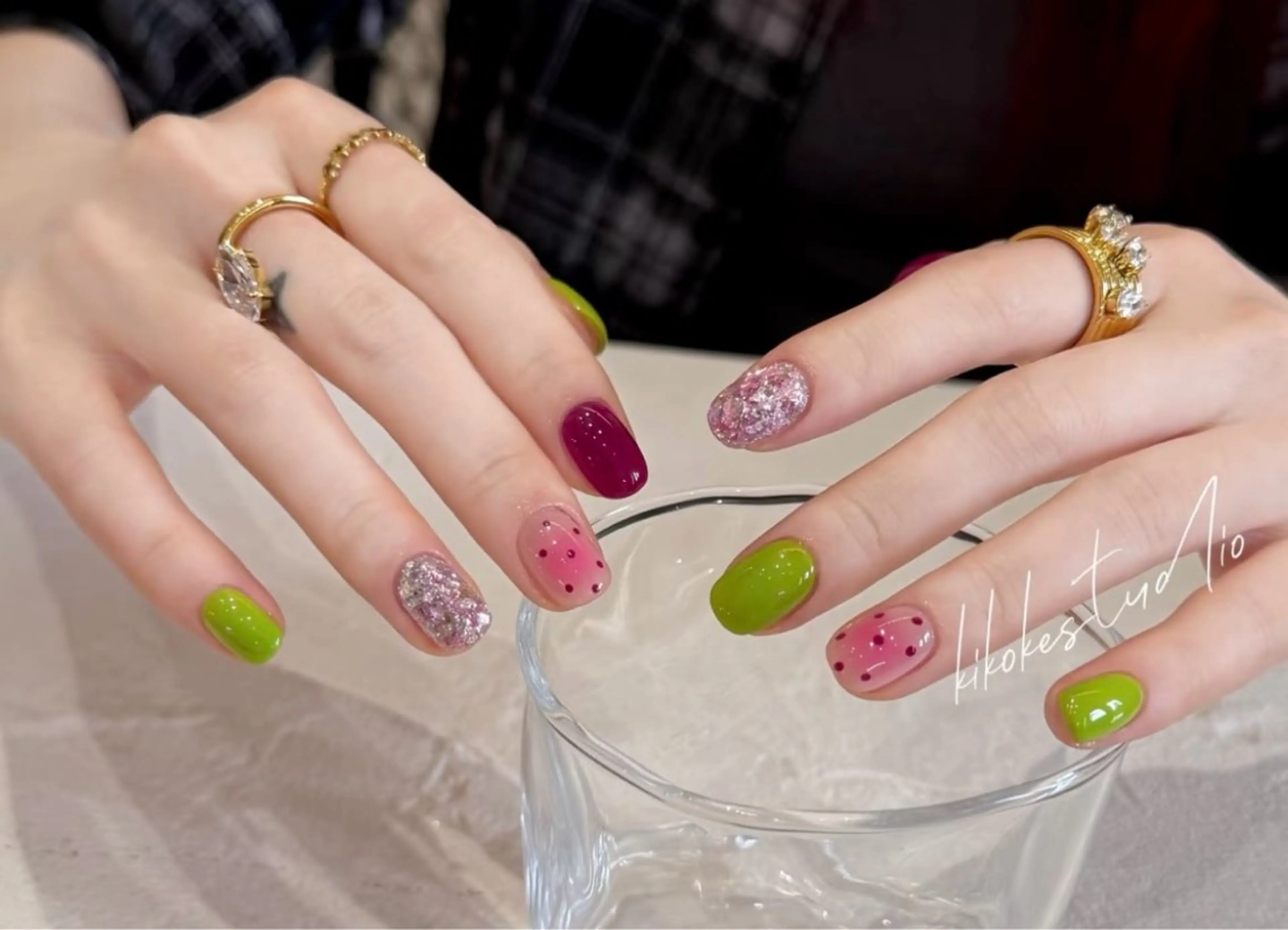 ネイル ハンドネイル ハンドケア H3 Nail Tsuki🦋💙のネイルデザイン