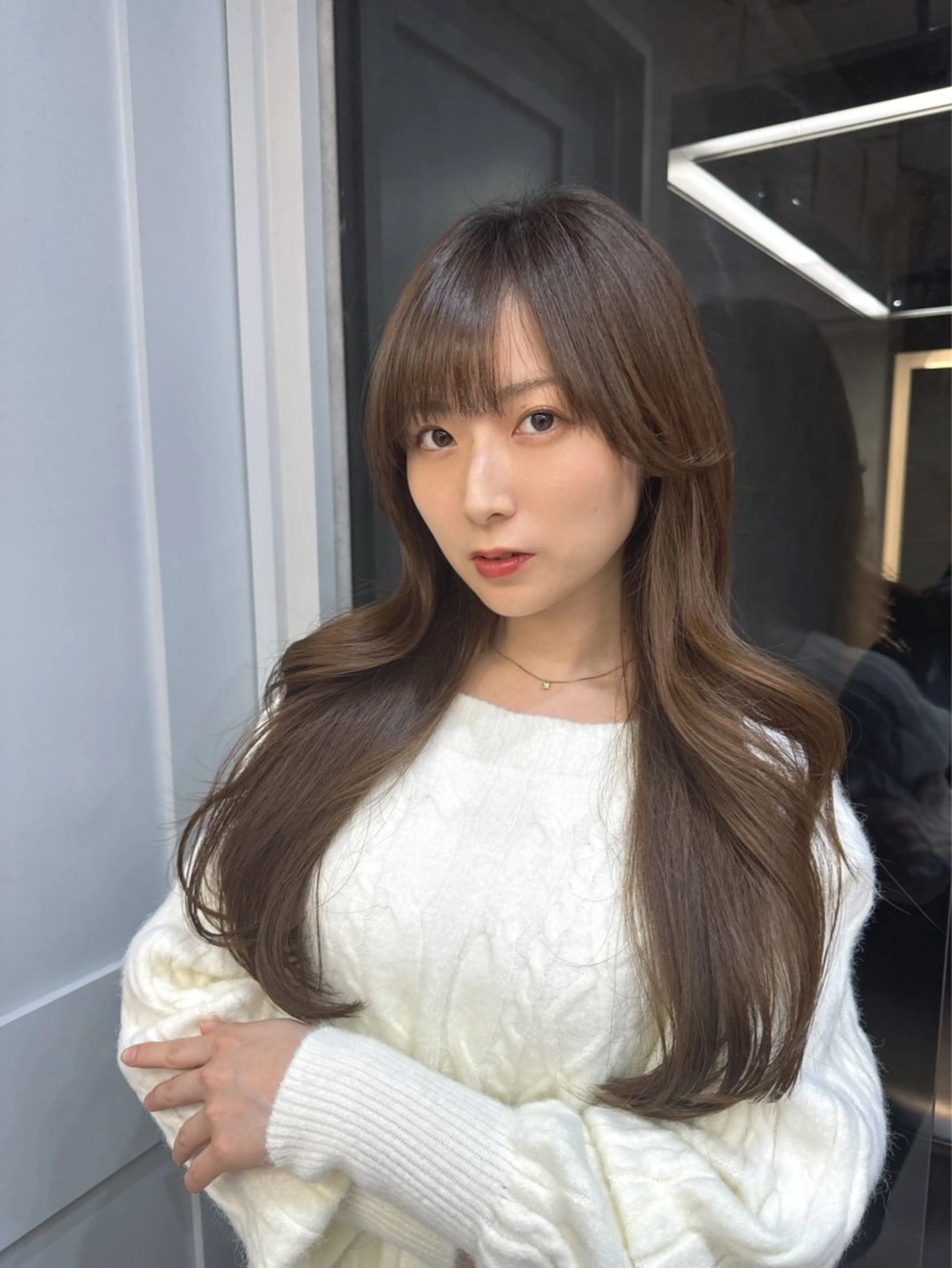 ロング 池袋/韓国/レイヤー 髪質改善/村上けいとのヘアスタイル