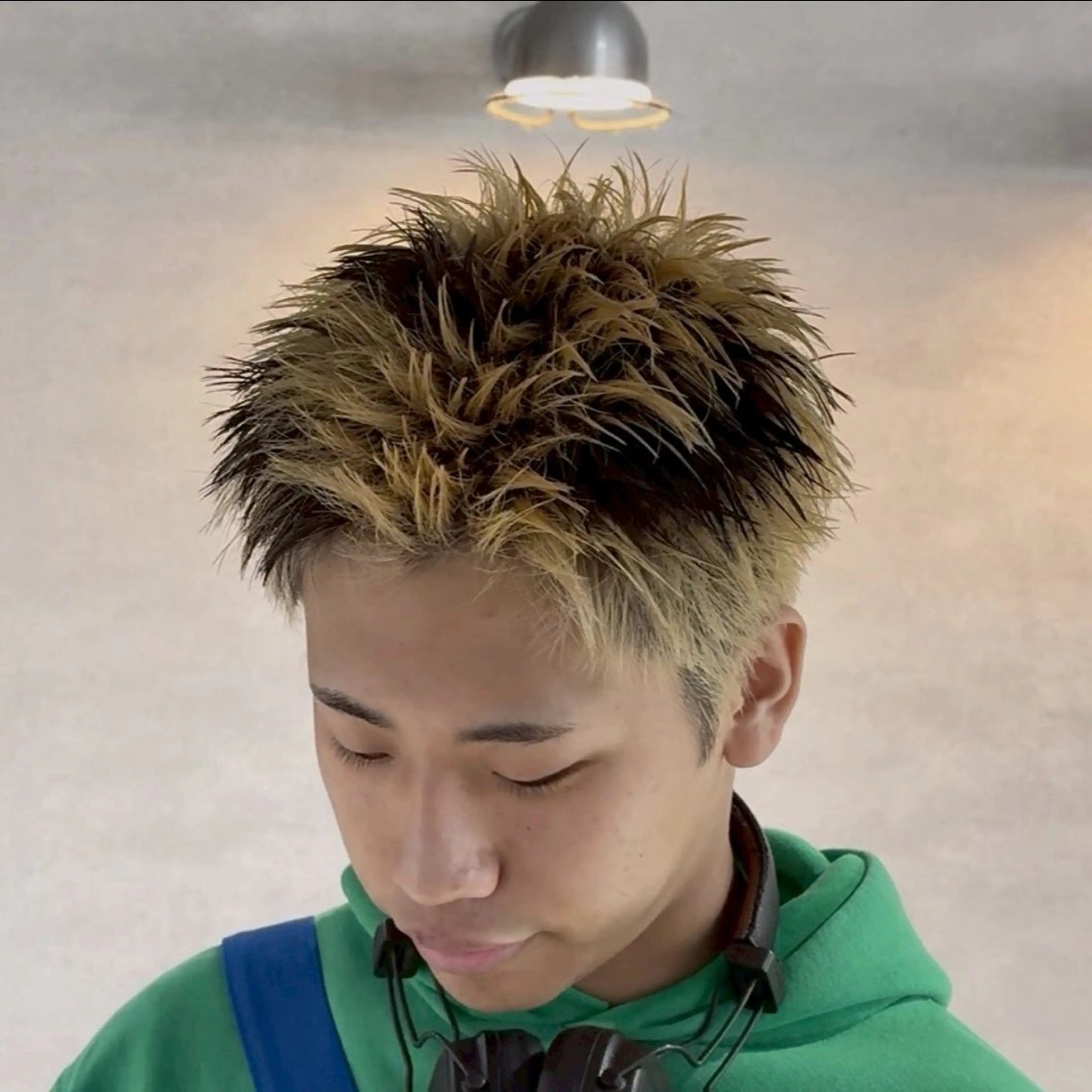 ショート カラー パーマ メンズ デザインカラー 石井 昇陽のヘアスタイル