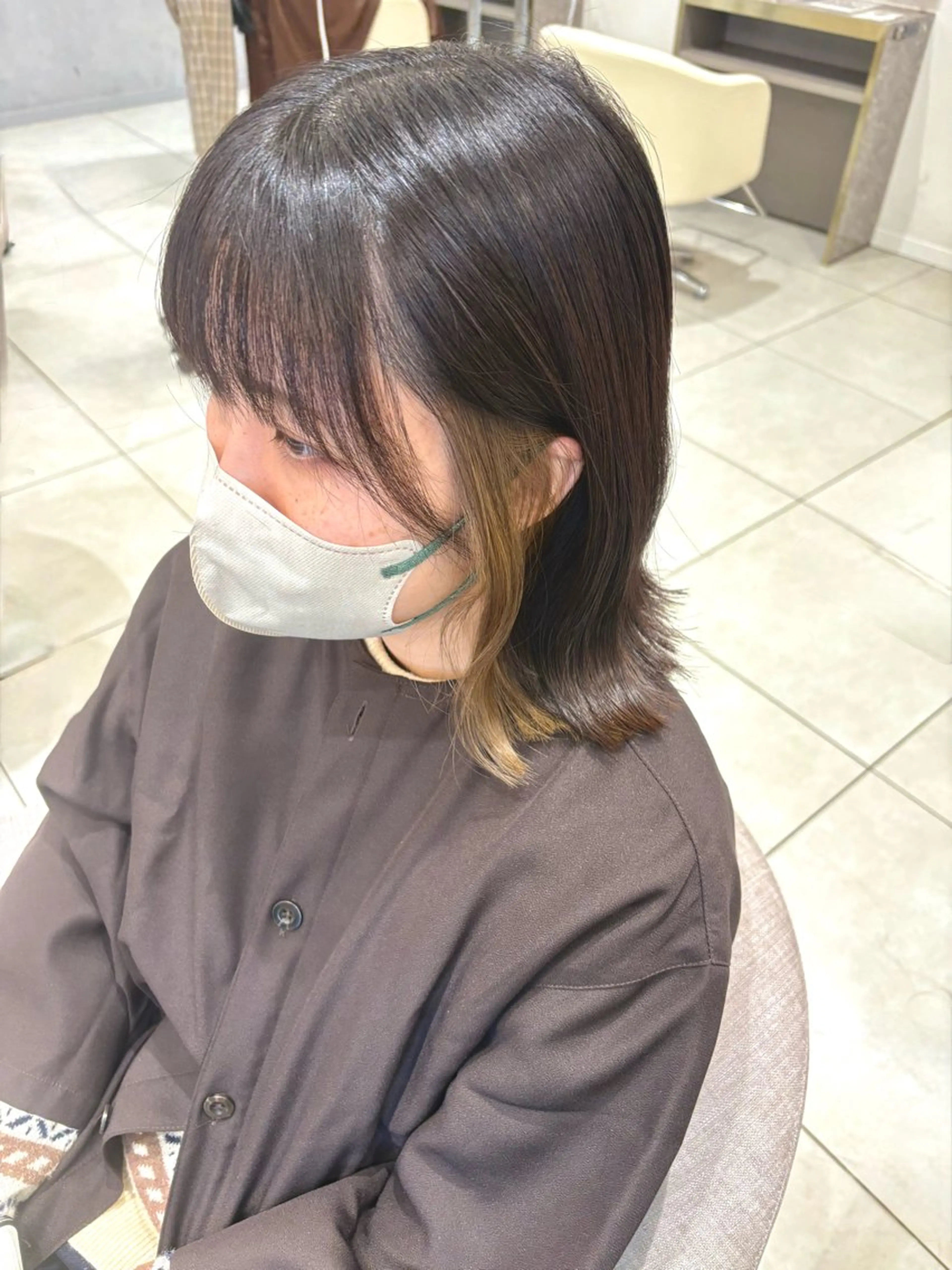 カラー ブリーチ ヘアカラー 小板橋 菜月のヘアスタイル