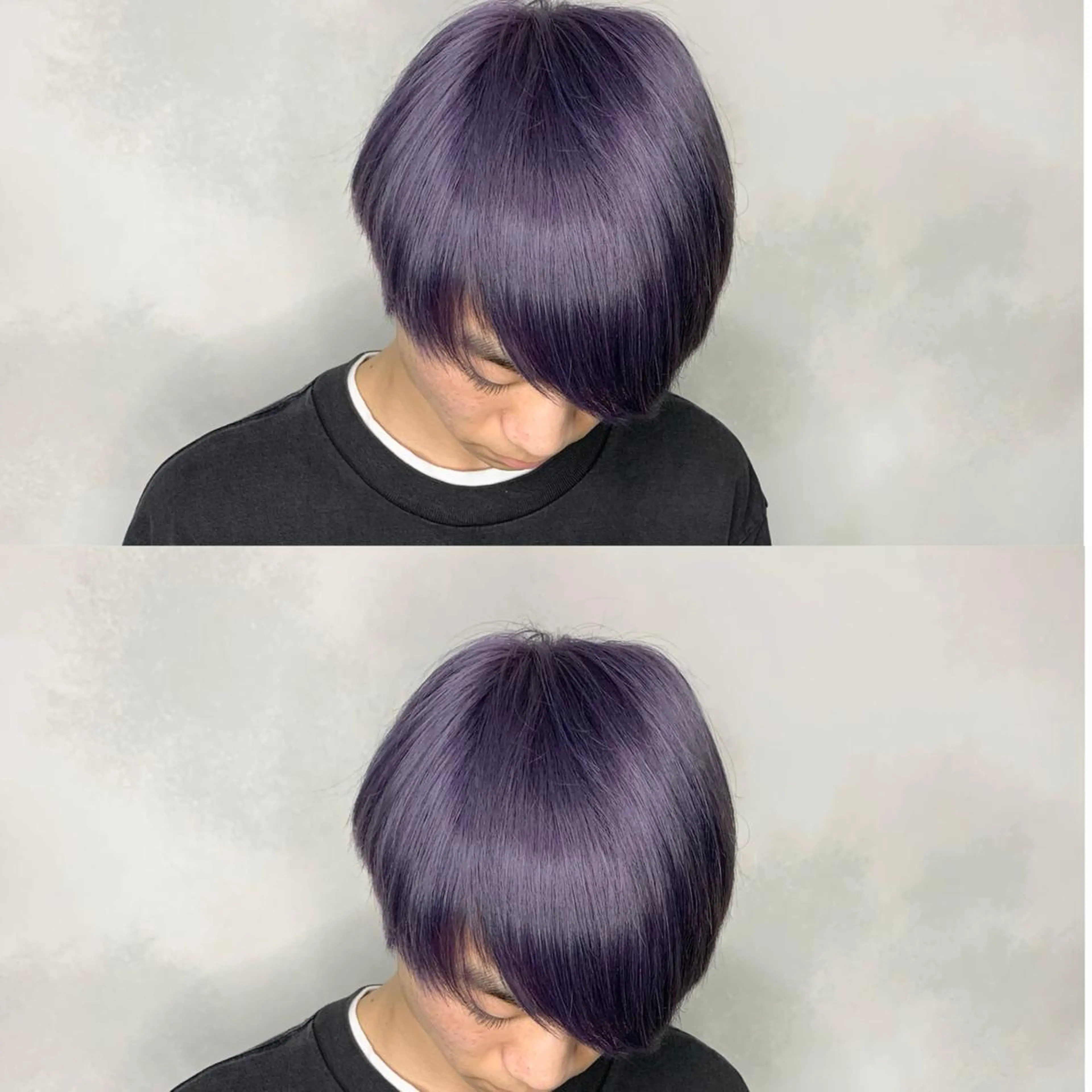 カラー タニ ユウのヘアスタイル