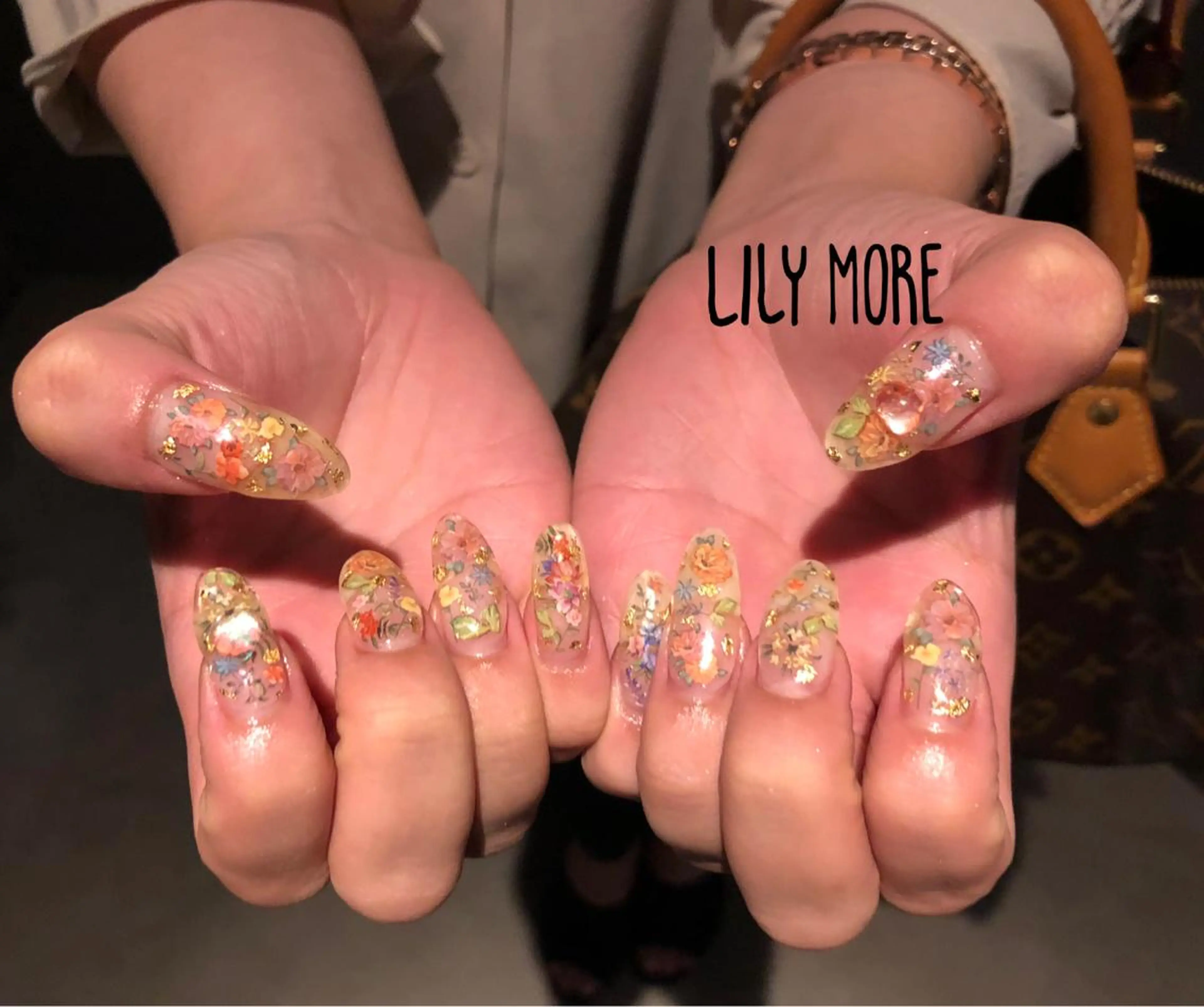 ネイル フラワーネイル Lily closetのネイルデザイン