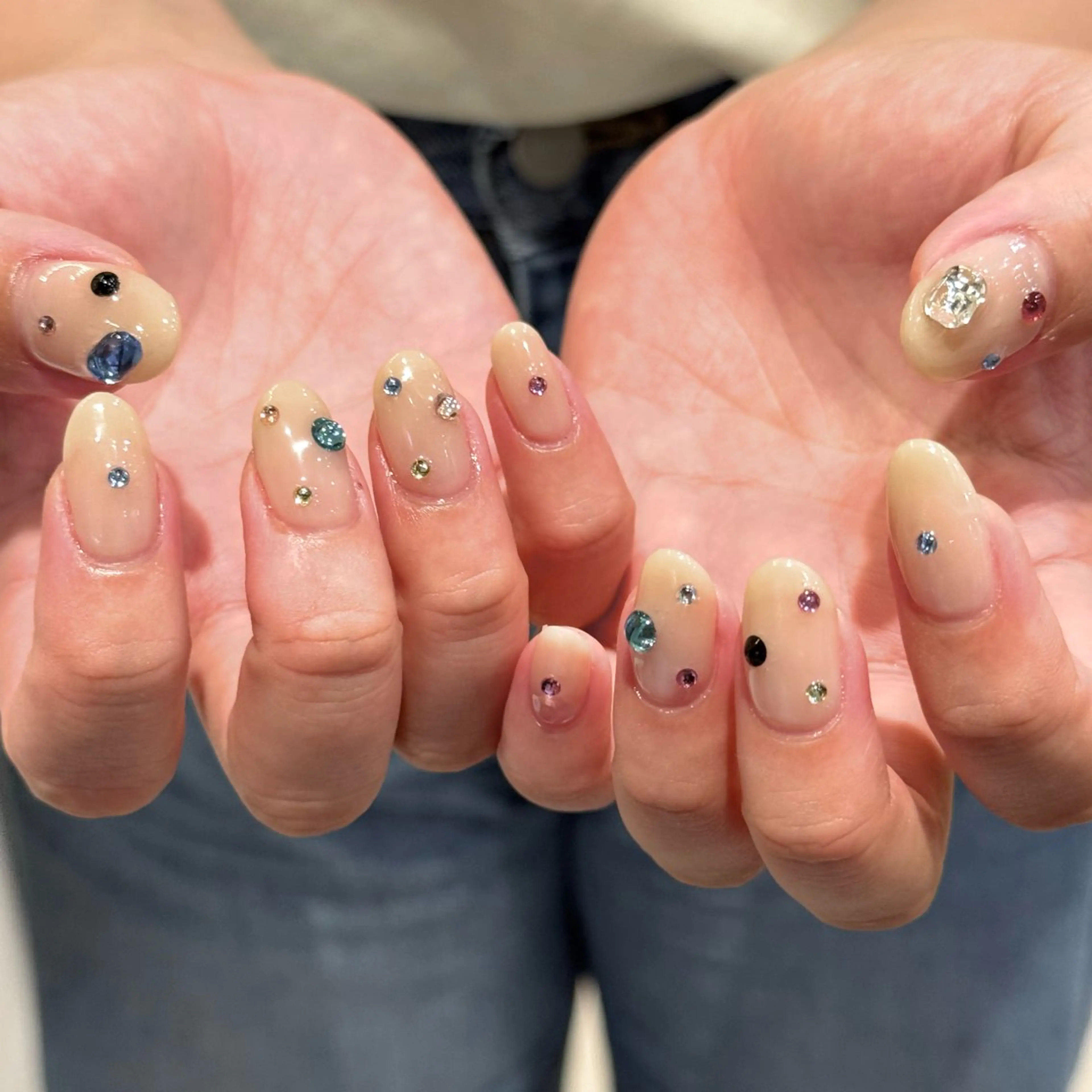シンプル持ち込みネイル🌟オフなし💅☆補足説明必須☆の写真