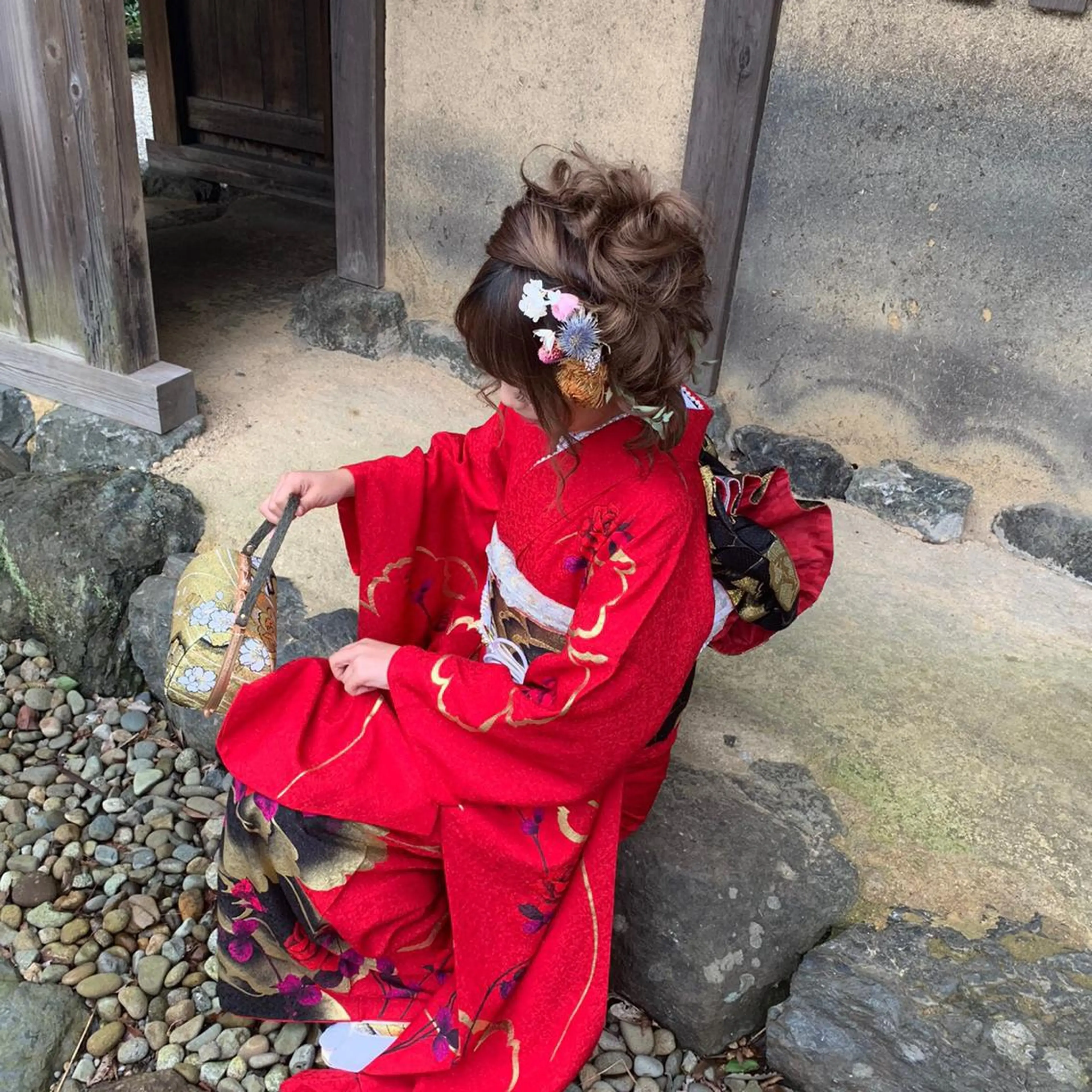 ヘアアレンジ 成人式 岩尾 志保のヘアスタイル