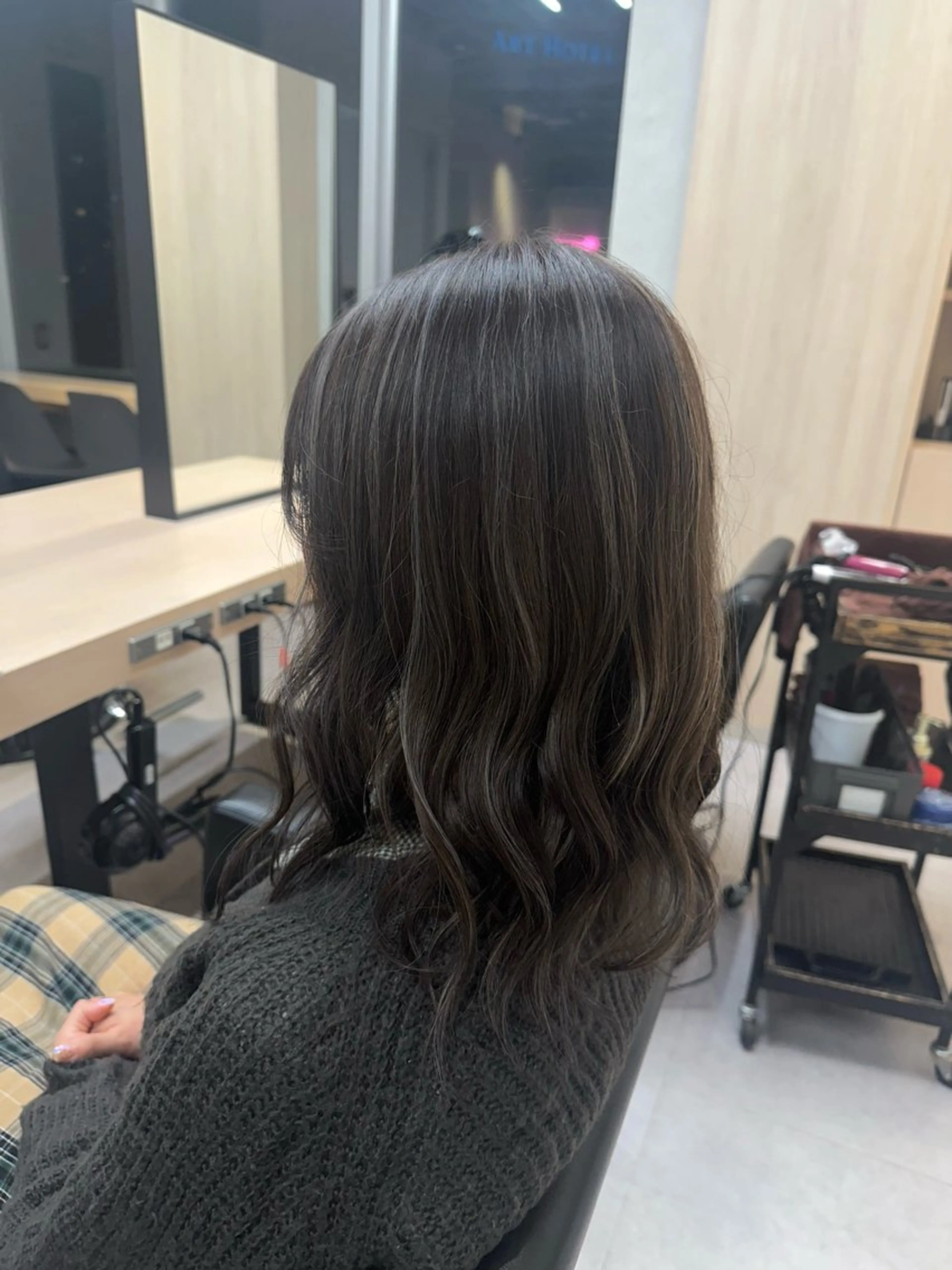 セミロング カラー 🪞個室サロン/韓国 艶髪/keito🪞のヘアスタイル