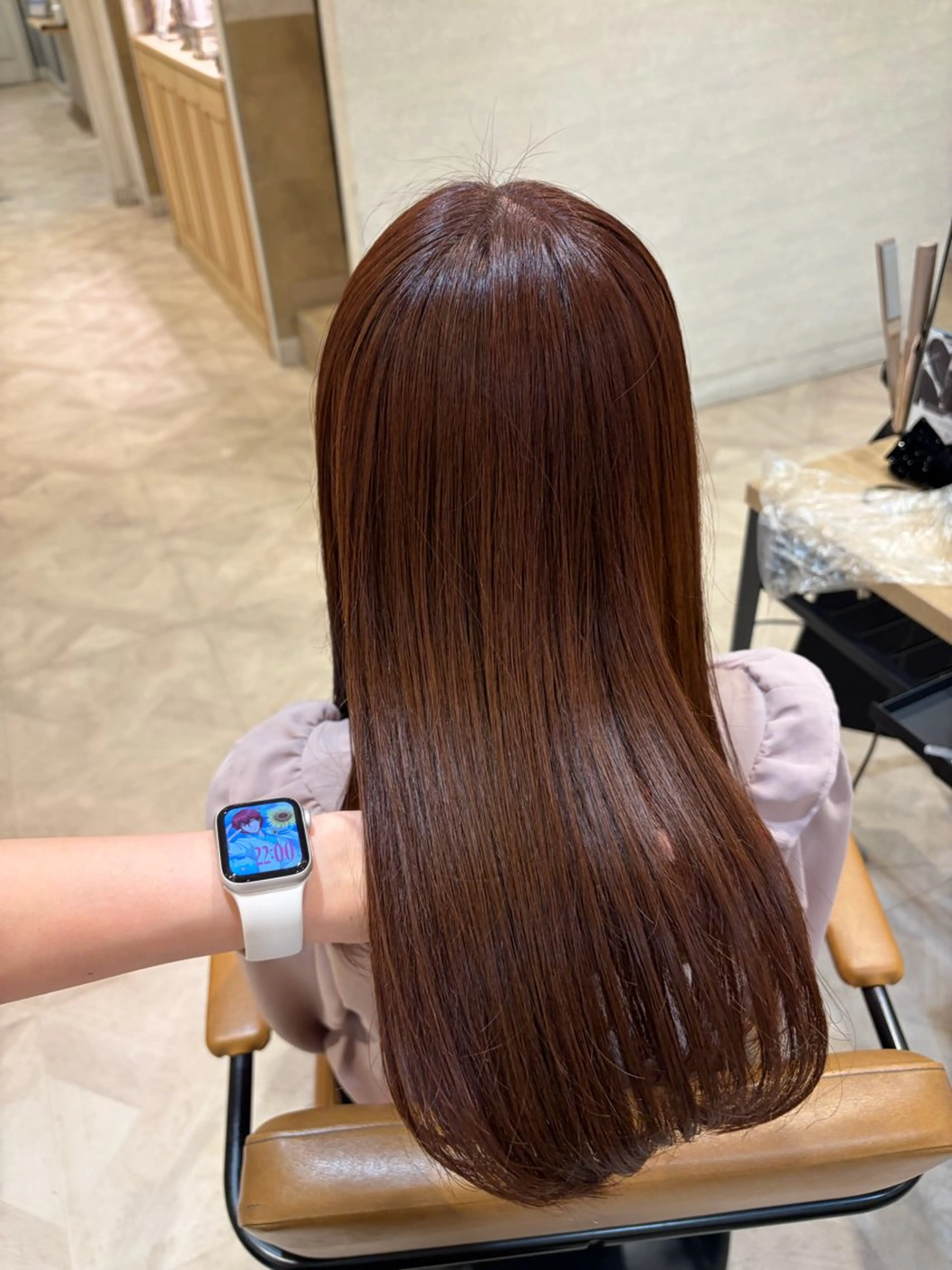 セミロング ヘアカラー 小川 ルミナのヘアスタイル