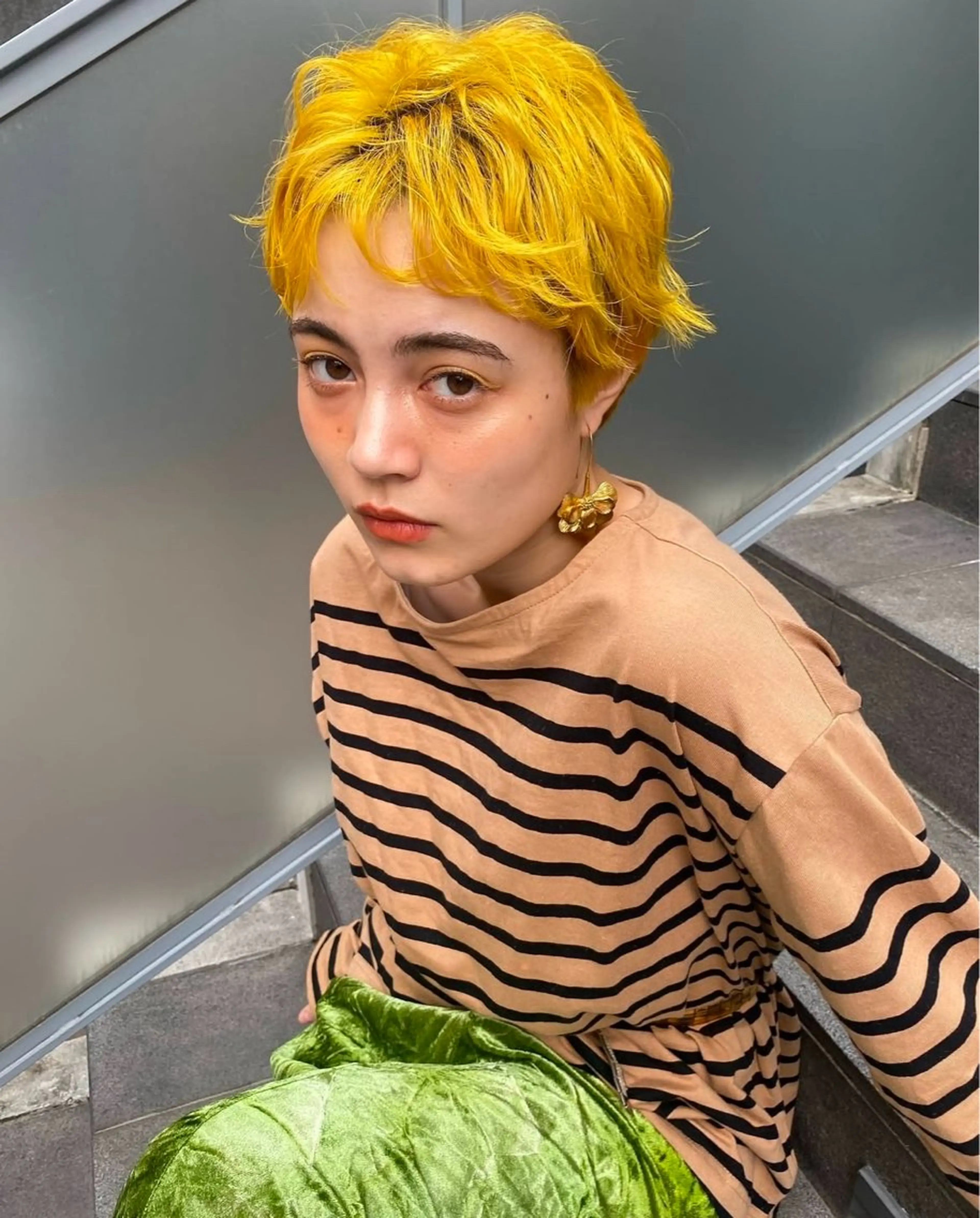 ショート ショートヘア ブリーチ/ハイトーン 心斎橋/honokaのヘアスタイル