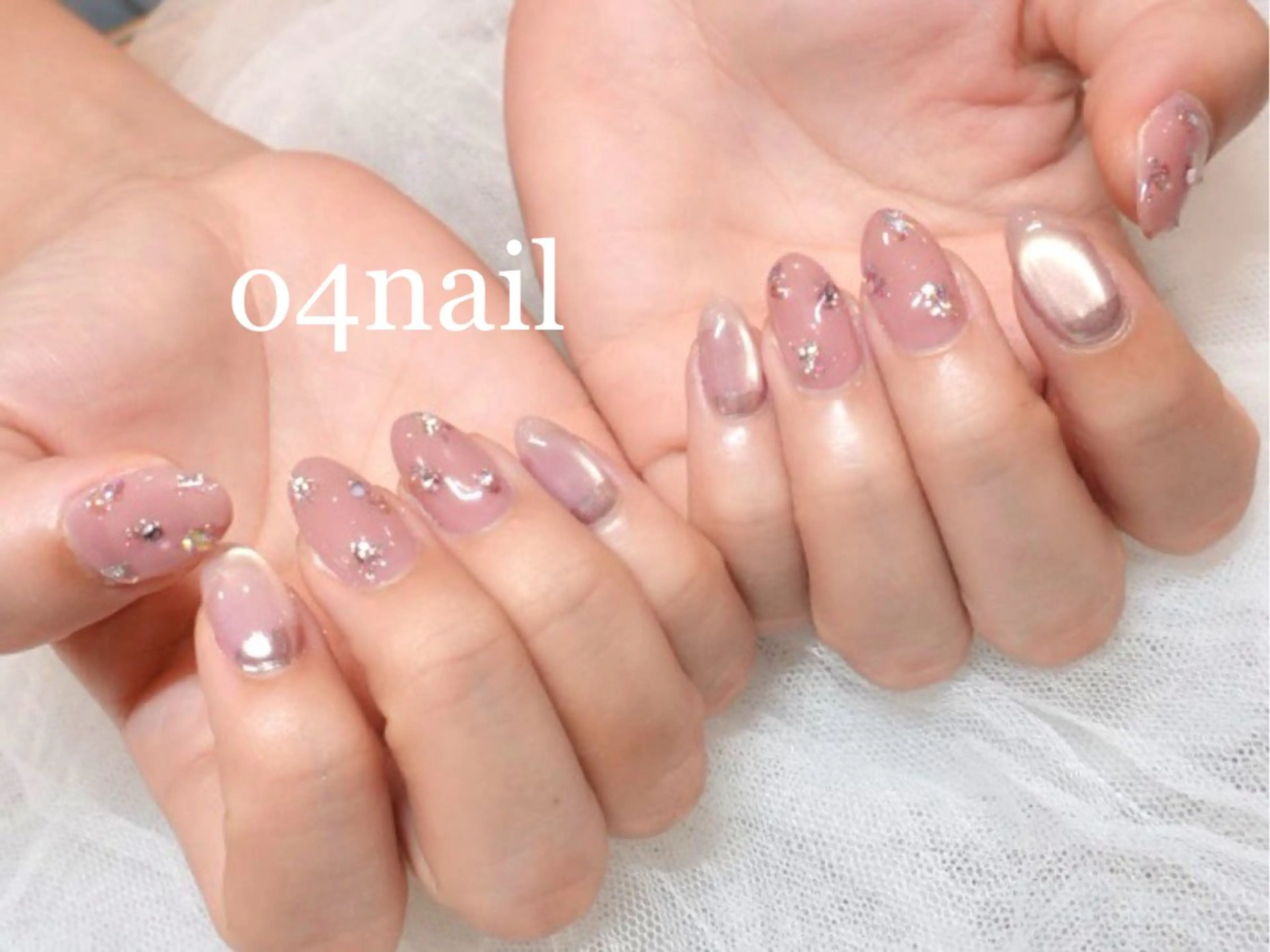 ネイル マグネットネイル ミラーネイル オフィスネイル ハンドネイル o4nail___ ARISAのネイルデザイン