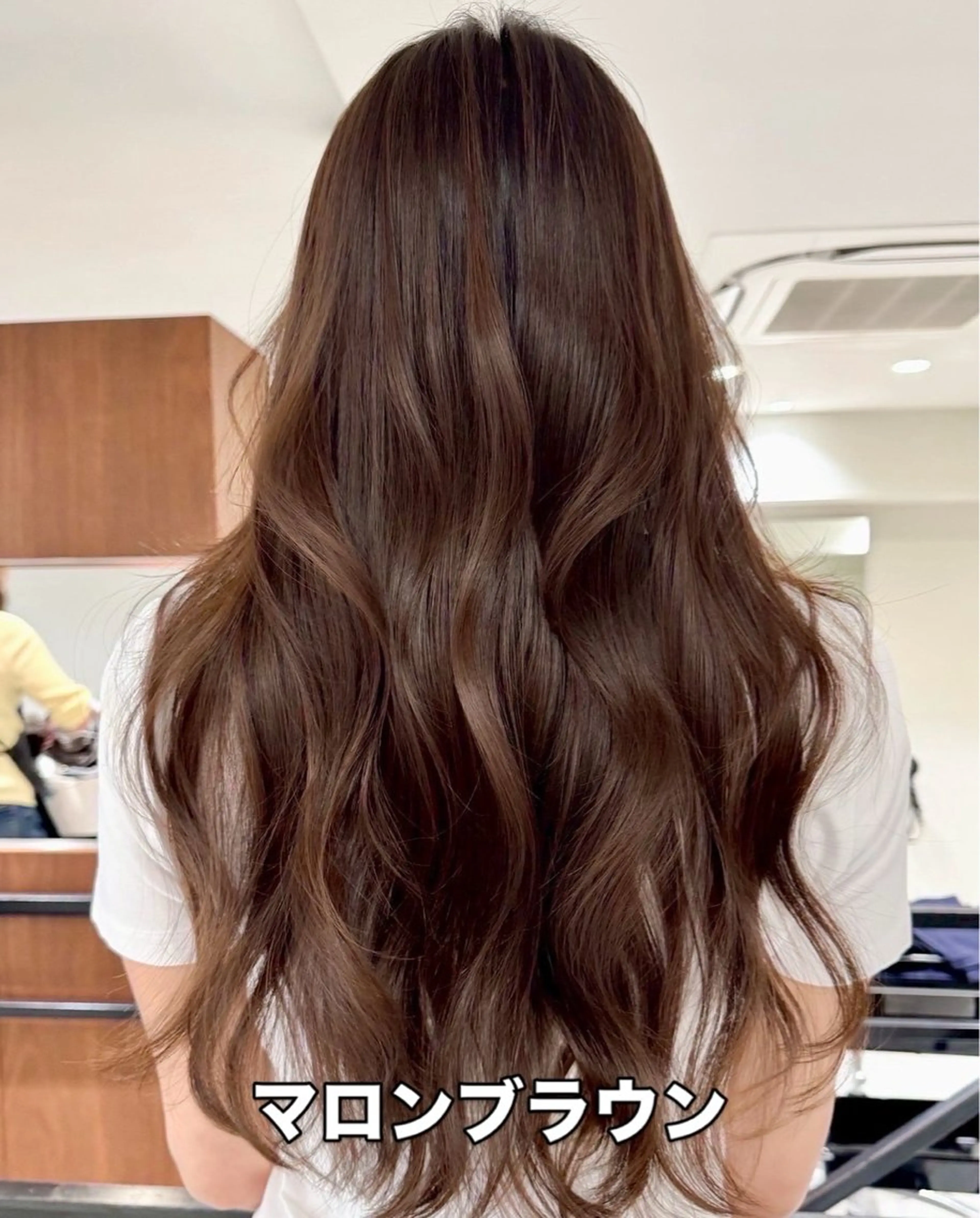 ロング カラー ブラウンカラー マロンブラウン レイヤーカット カット ヘアカラー トリートメント 🌈透明感カラー🌈 🌟吉田祐介🌟のヘアスタイル