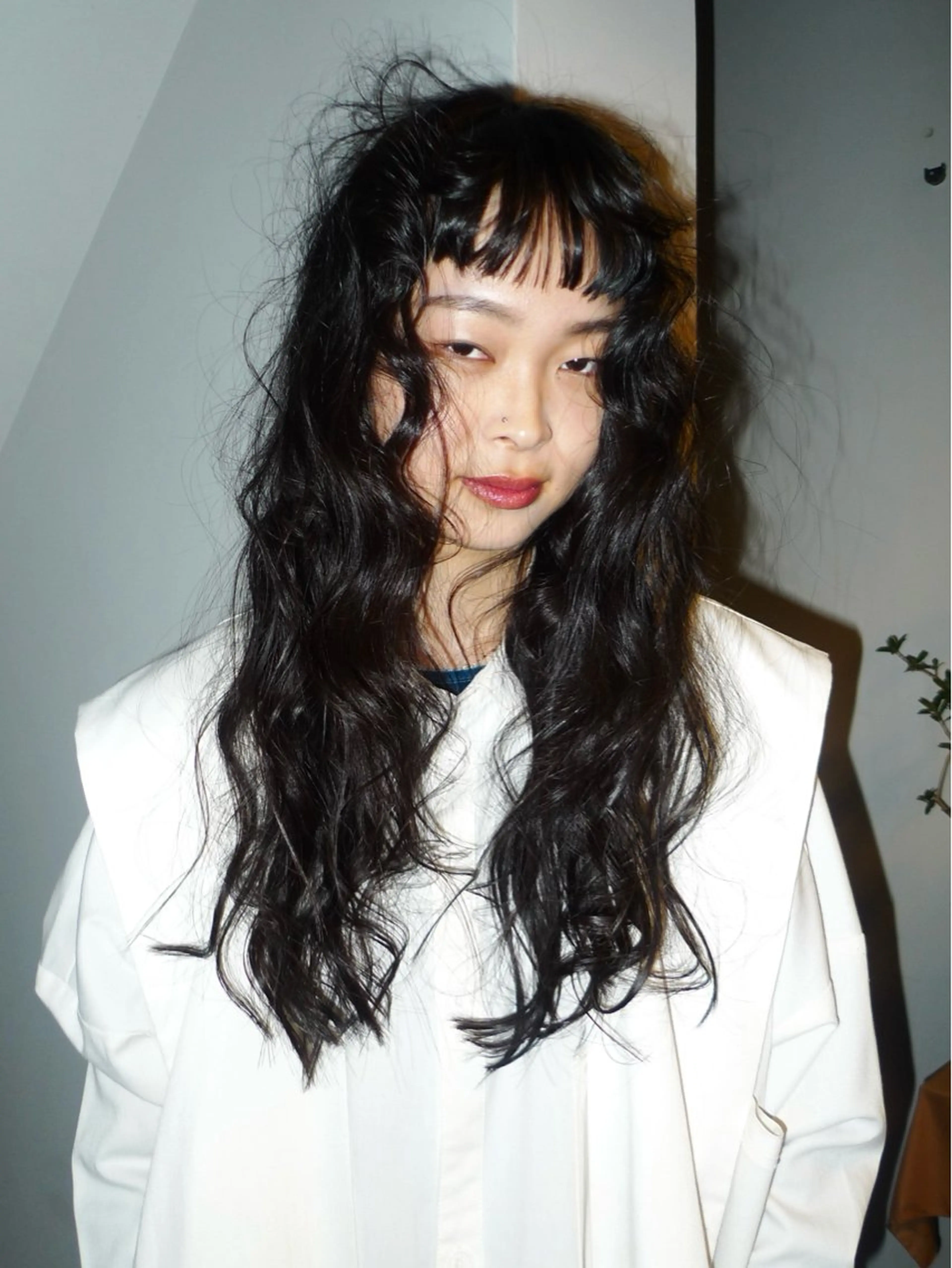 ロング カラー 透明感カラー トリートメント ファッションに 溶け込むstyleのヘアスタイル