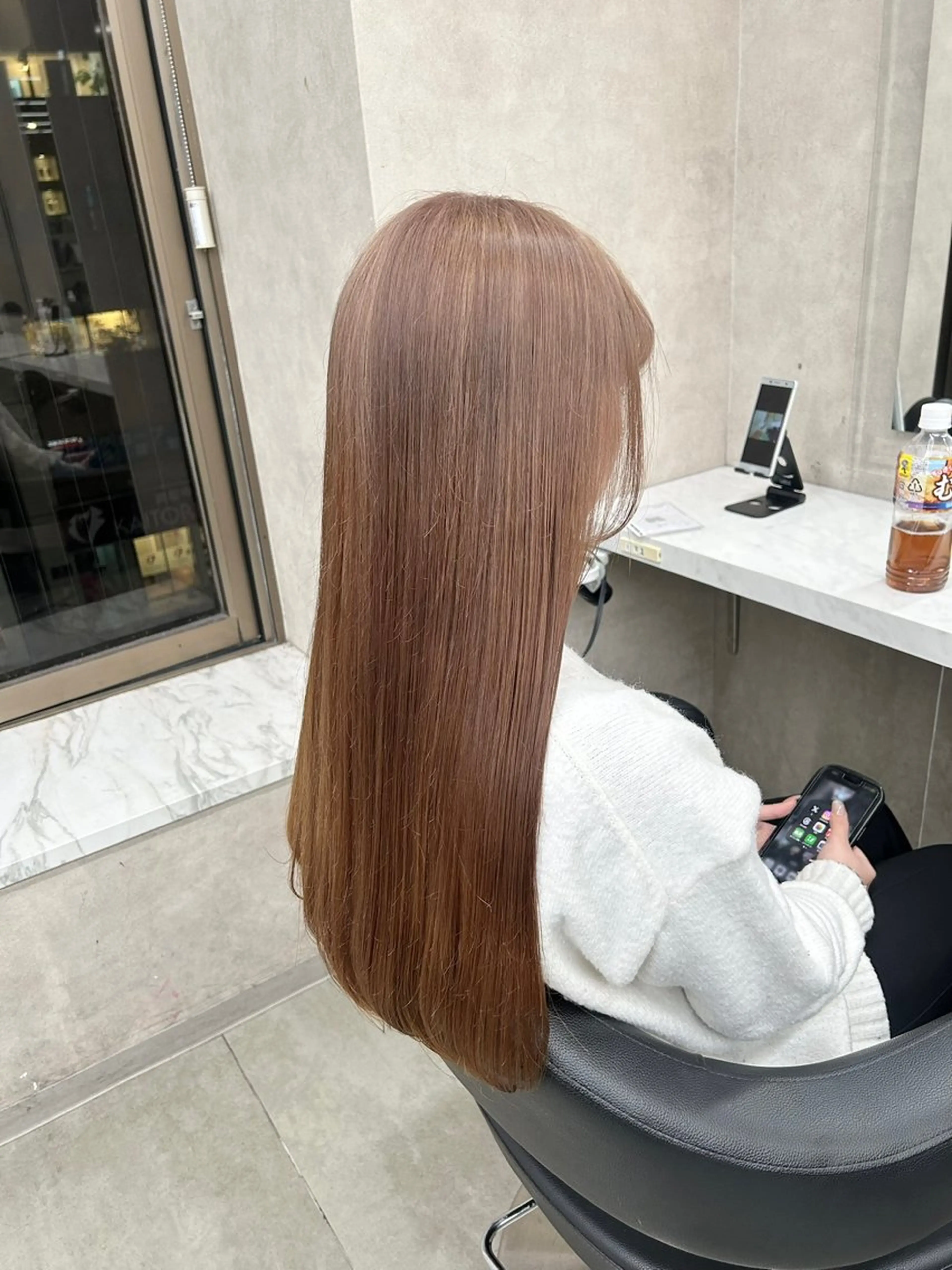 カラー ヘアカラー トリートメント 透明感ベージュ🤎 ナチュラルレイヤーのヘアスタイル