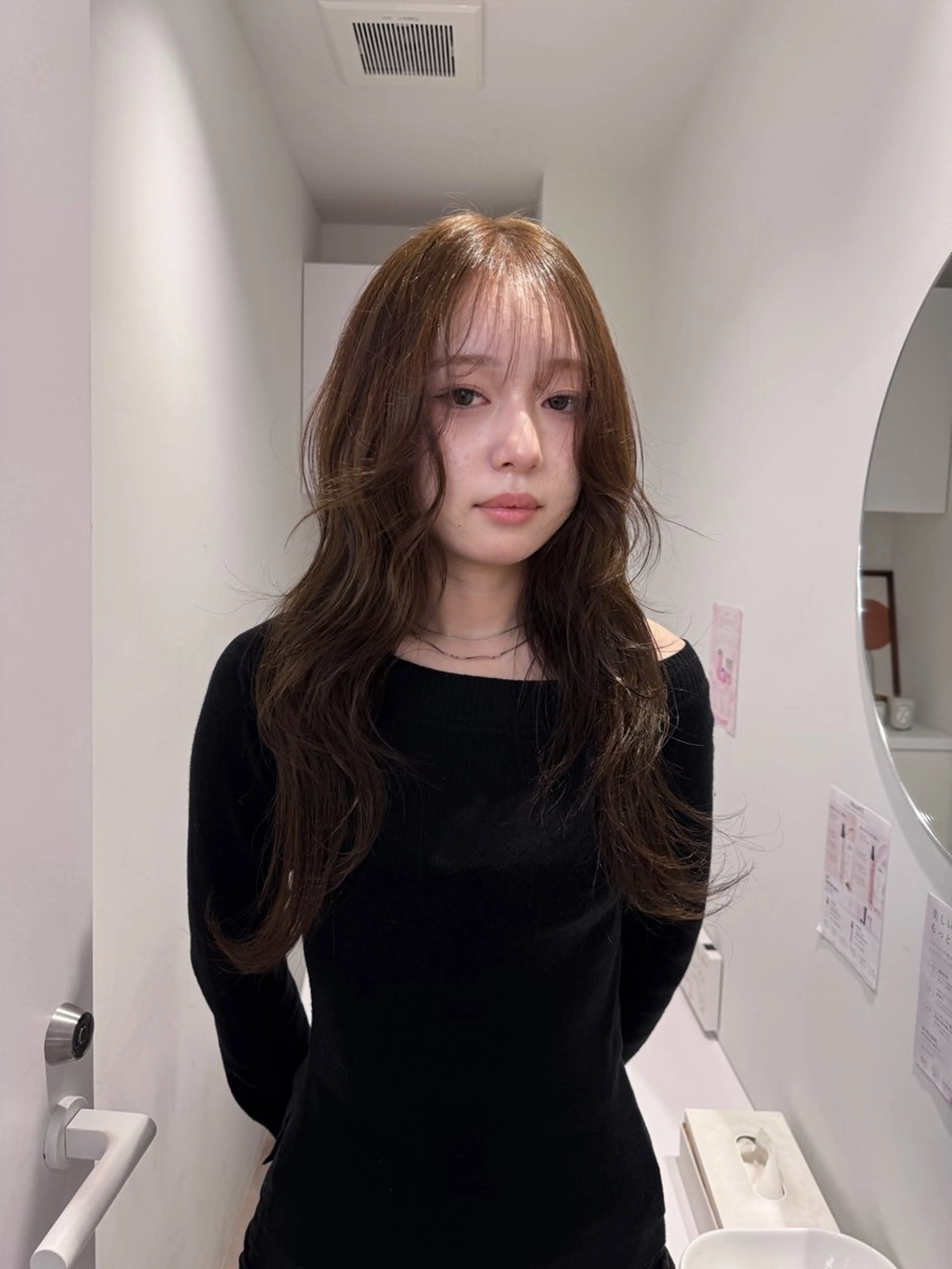 ロング ヘアカラー 透明感カラー🫧⌇ AO🫐🩵のヘアスタイル