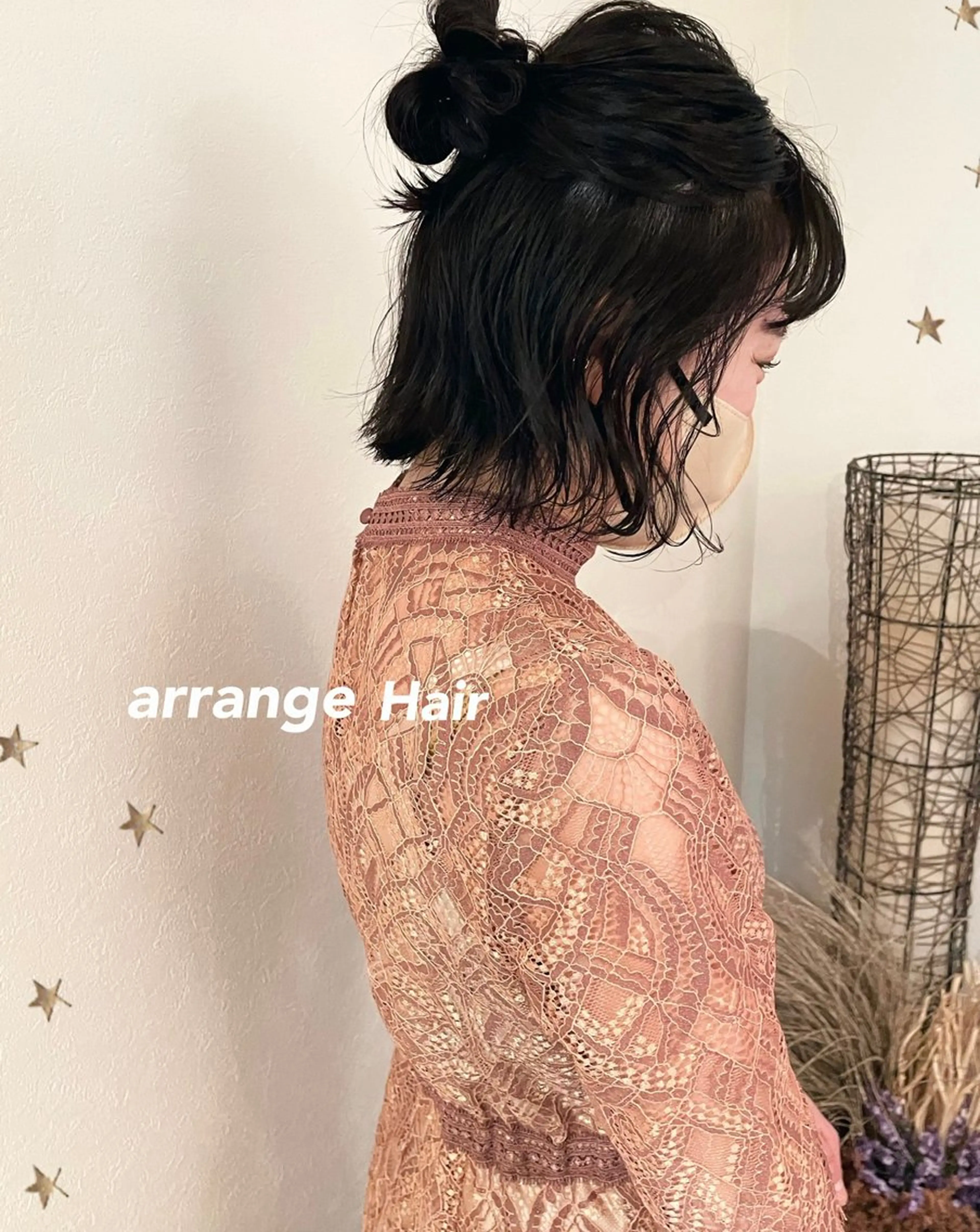 ミディアム ヘアアレンジ ヘアセット 市川 千夏のヘアスタイル