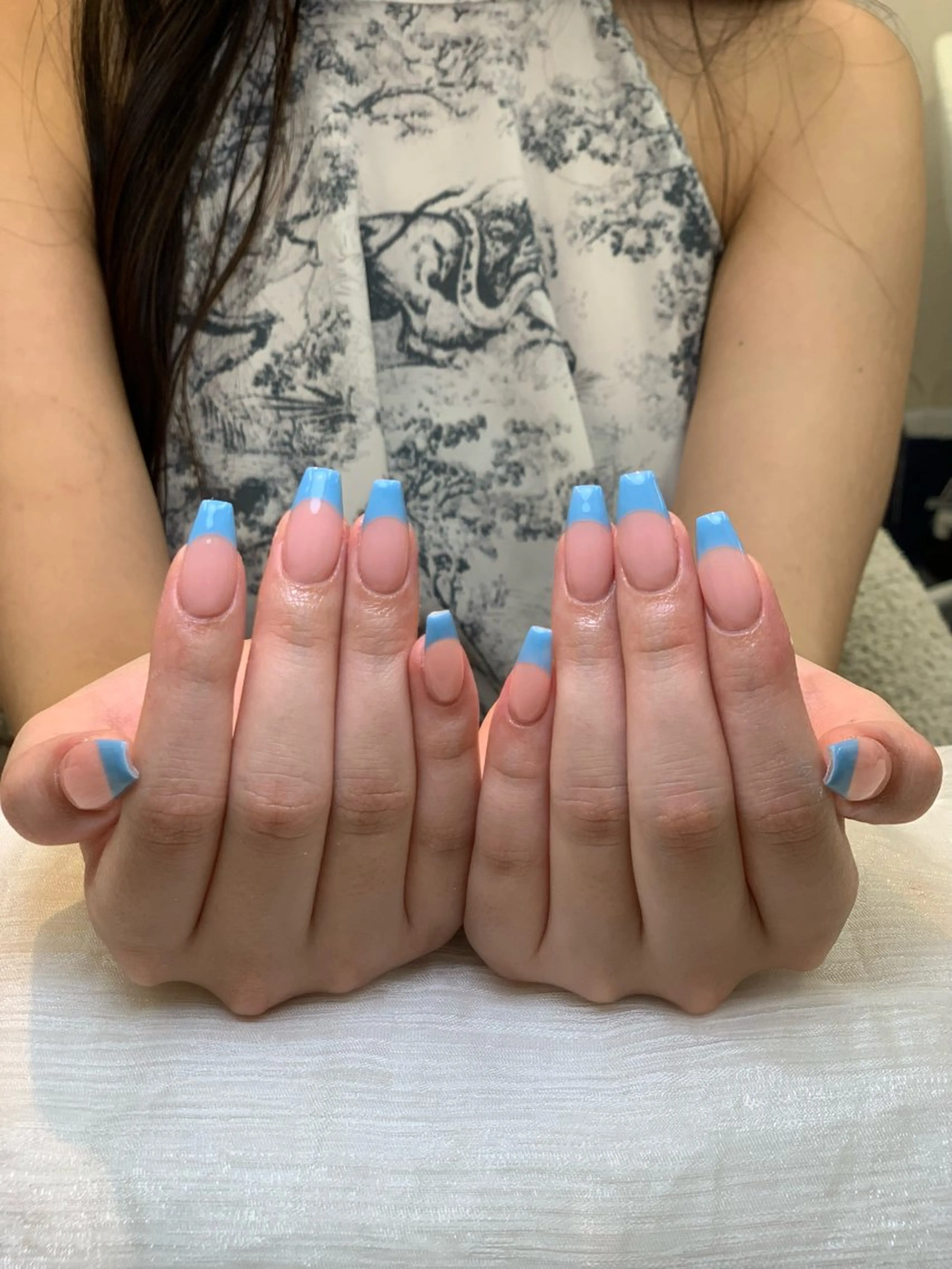 ネイル アートネイル 長さ出し ジェルネイル ニュアンスネイル ハンドネイル Cloudy Chan Nailのネイルデザイン