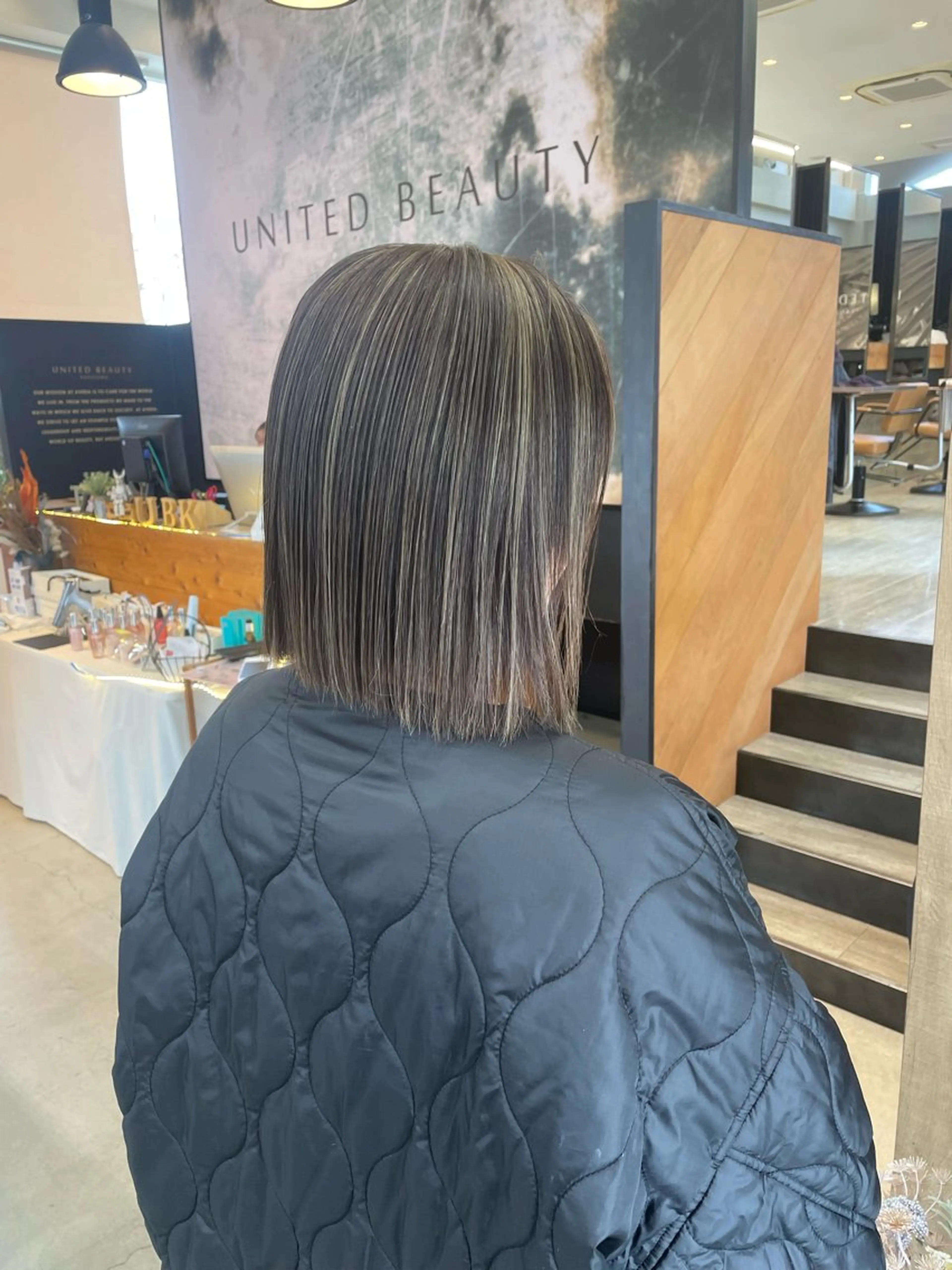 ミディアム ヘアカラー テラダ ユウシン西金沢のヘアスタイル