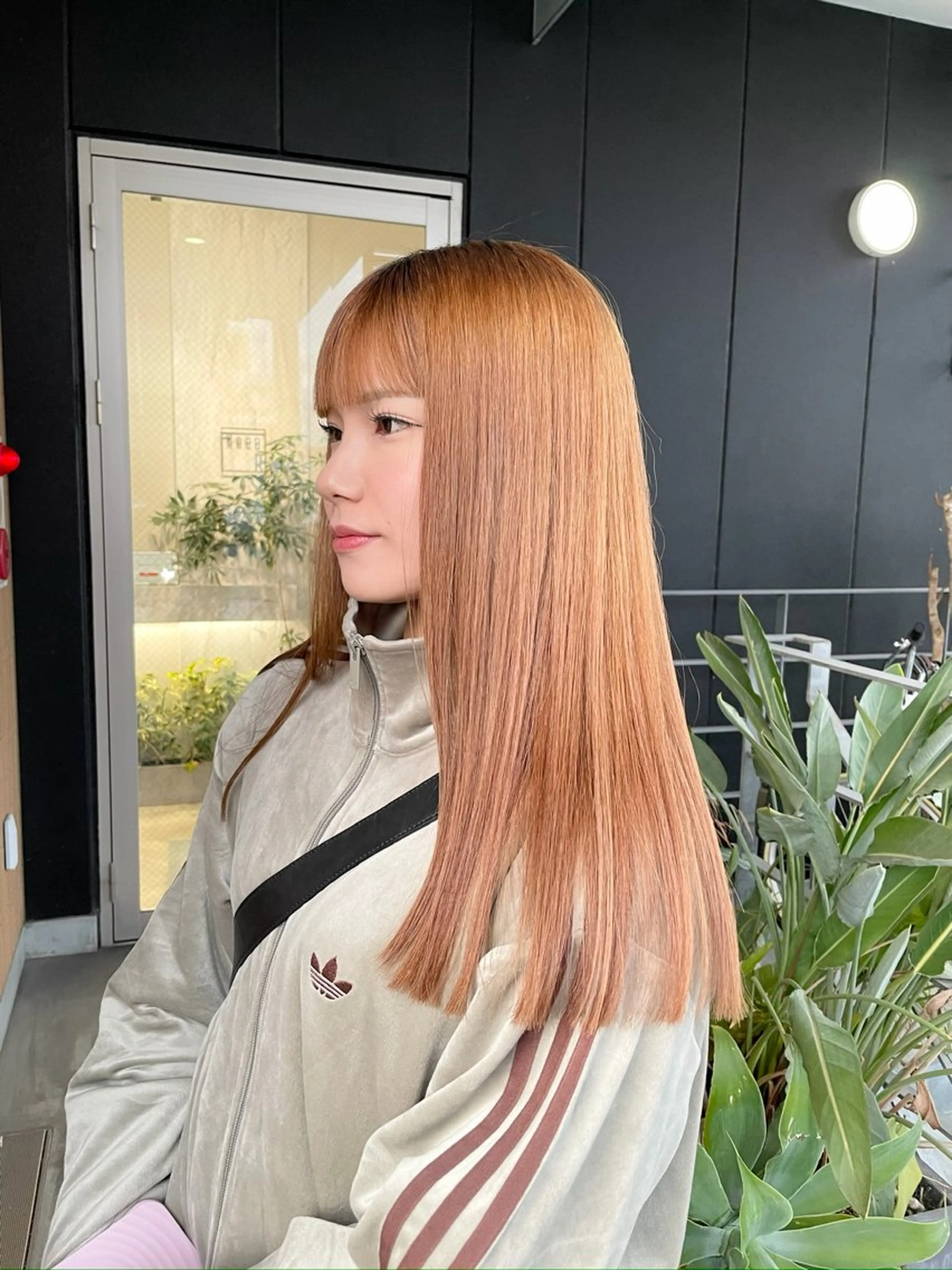 ロング 縮毛矯正 トリートメント 濱田 瑠奈のヘアスタイル