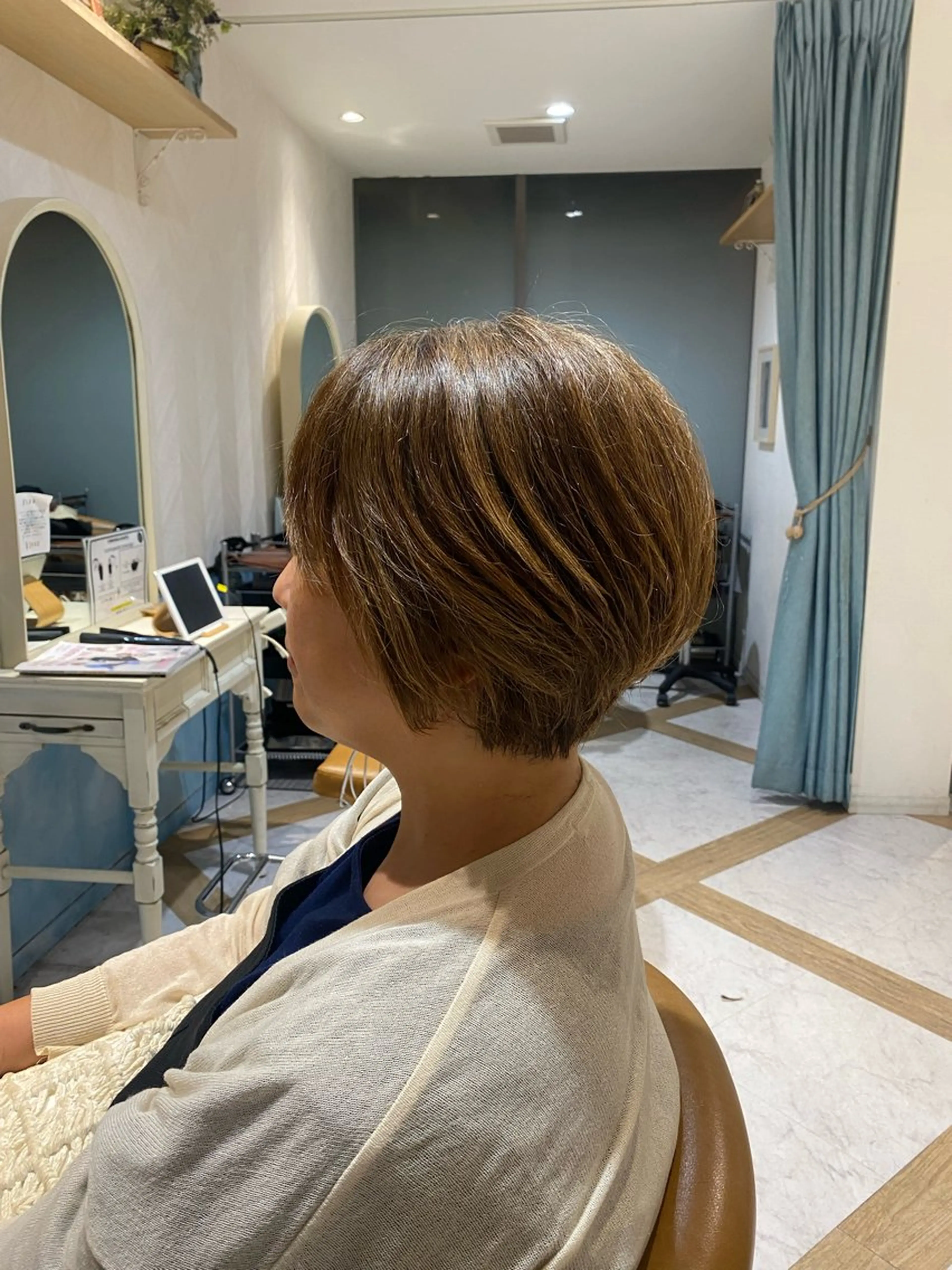 ショート 郁弥モテショート💕 髪質改善ストレートのヘアスタイル