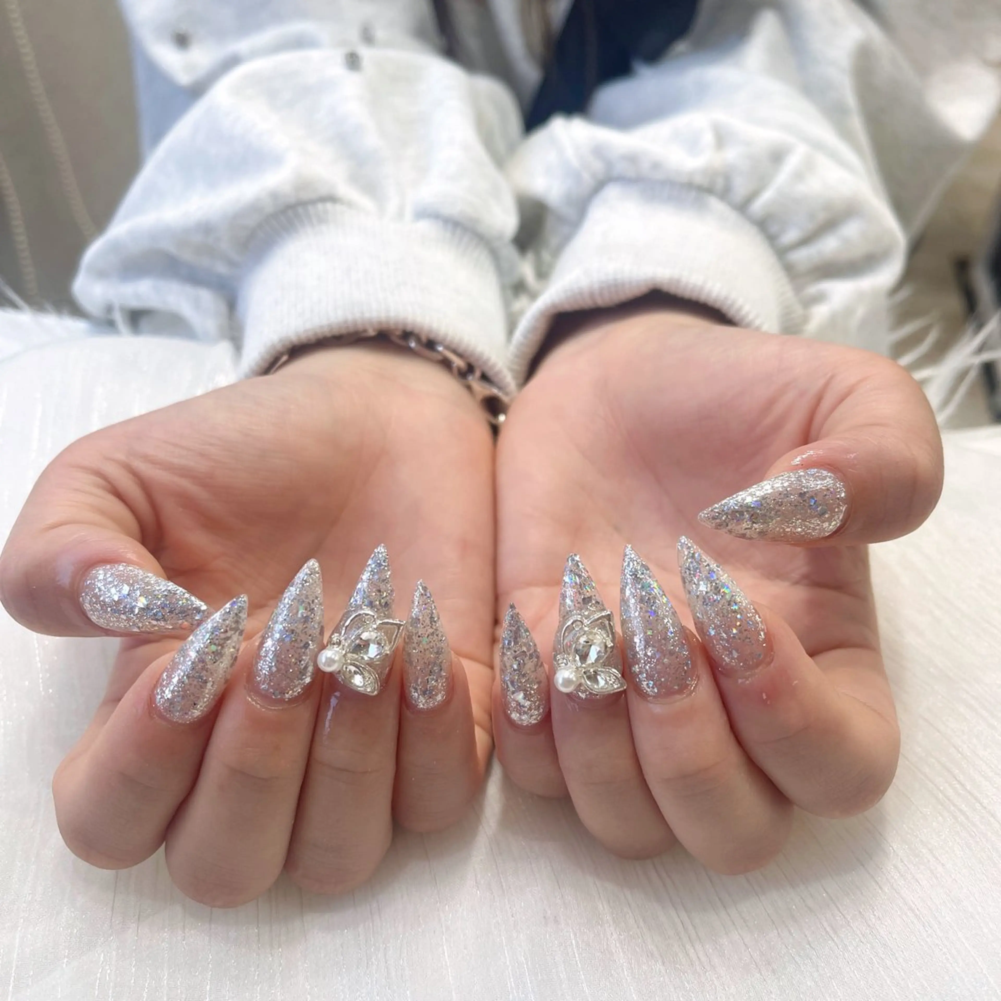 ネイル ラメ(グリッター) HARA Nailsのネイルデザイン