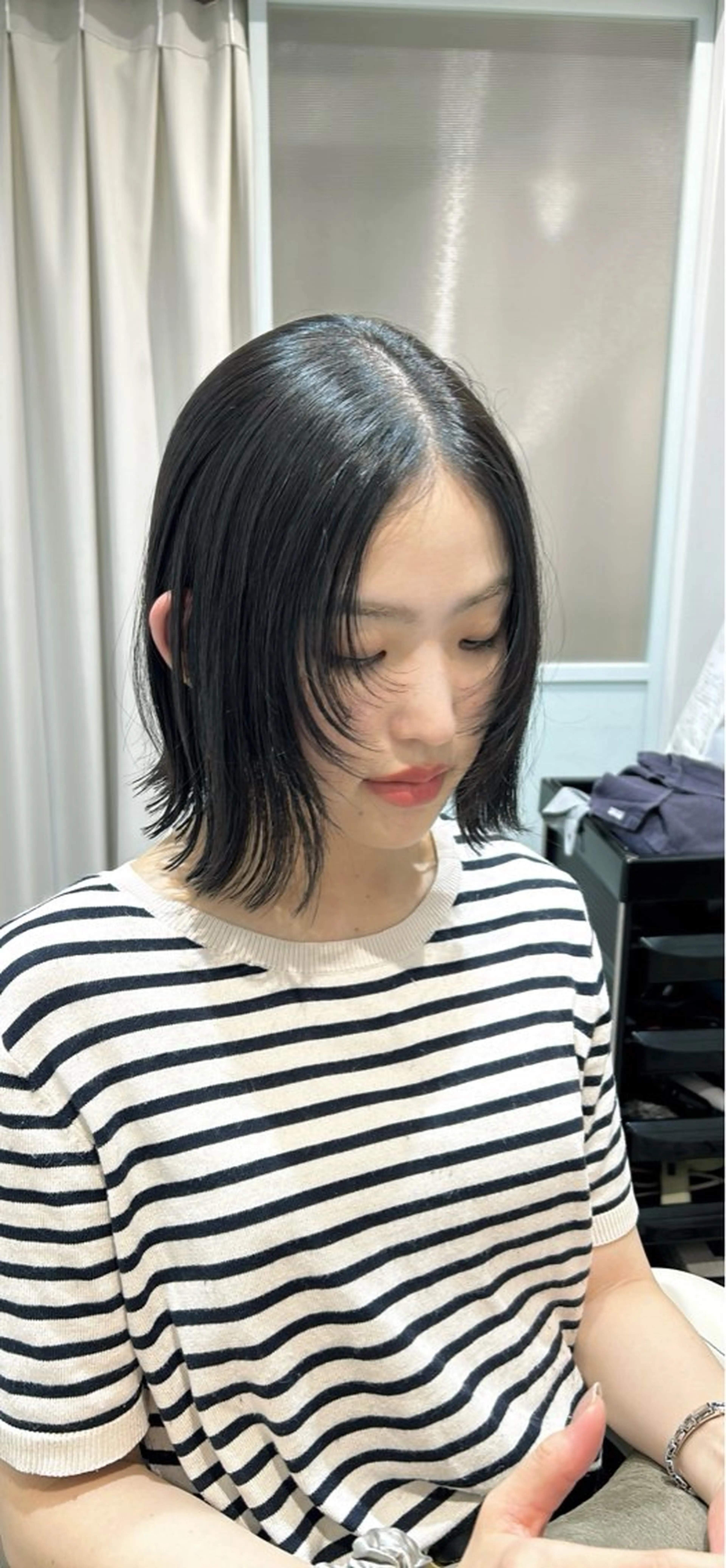 ミディアム ヘアカラー トリートメント 似合わせ艶髪カラー ❤️ハダユミのヘアスタイル