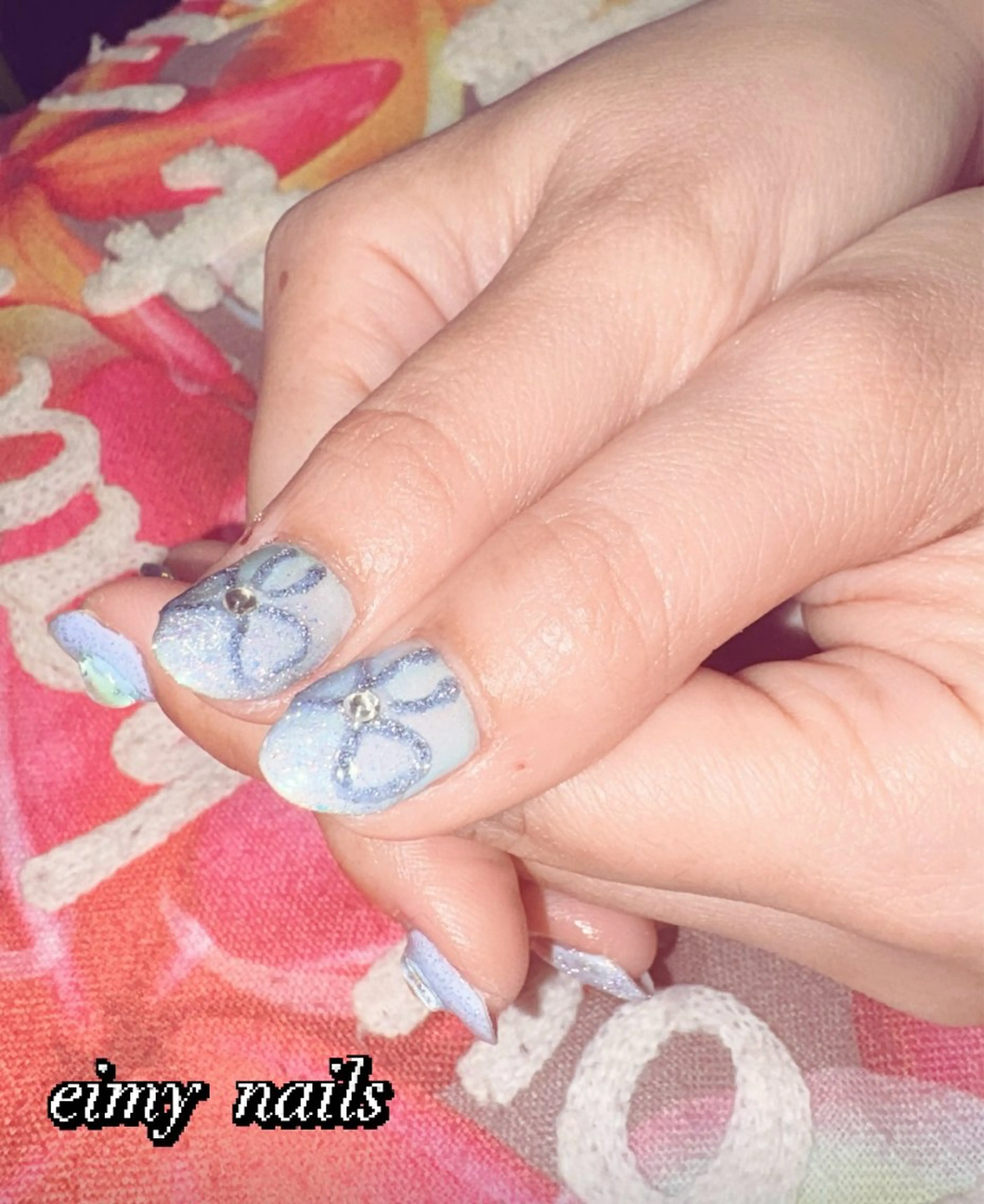 ネイル アートネイル オーロラネイル フラッシュネイル ハート ラメ(グリッター) ハンドネイル eimy nails♡のネイルデザイン