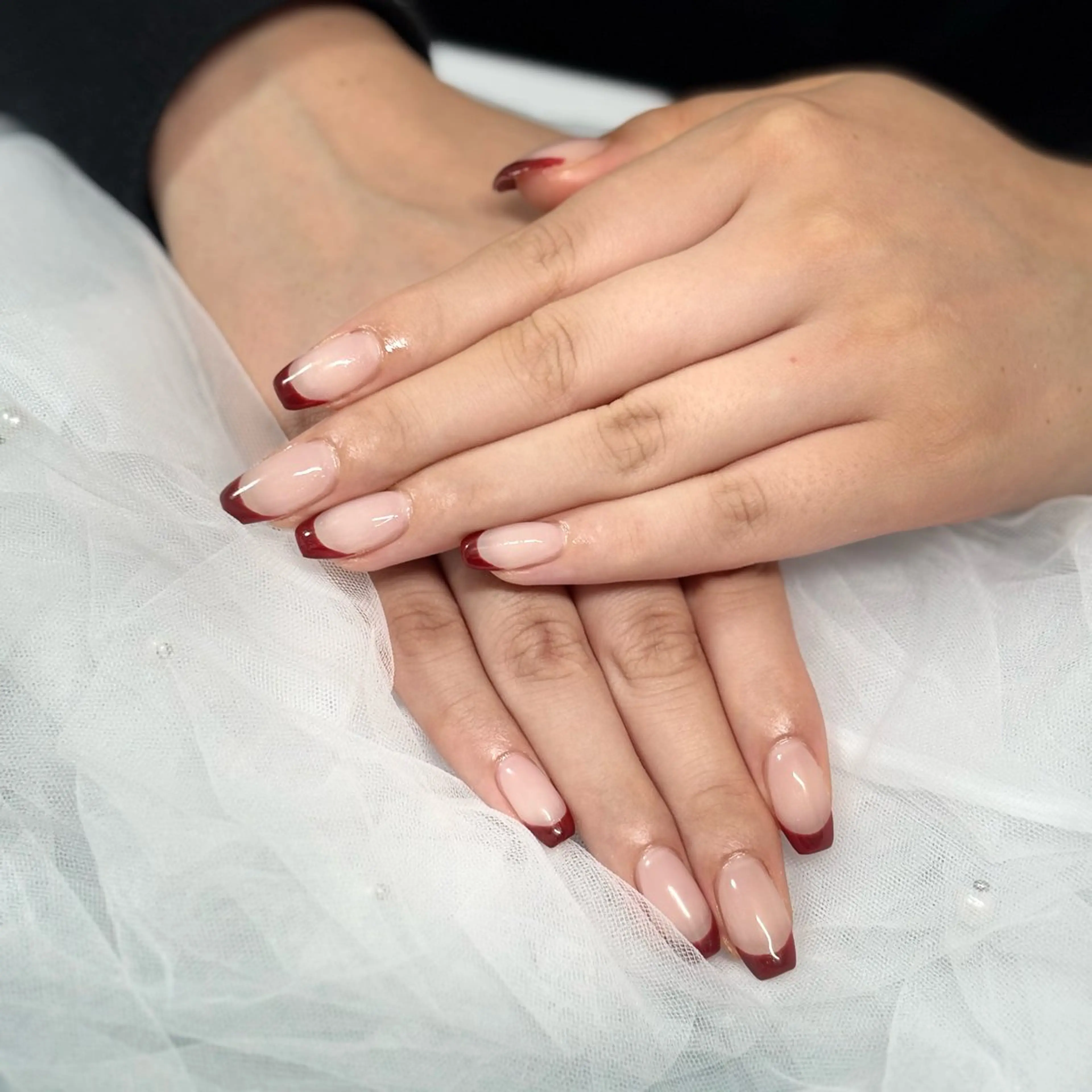 フレンチネイル（カラーベース）オフ込み💅の写真