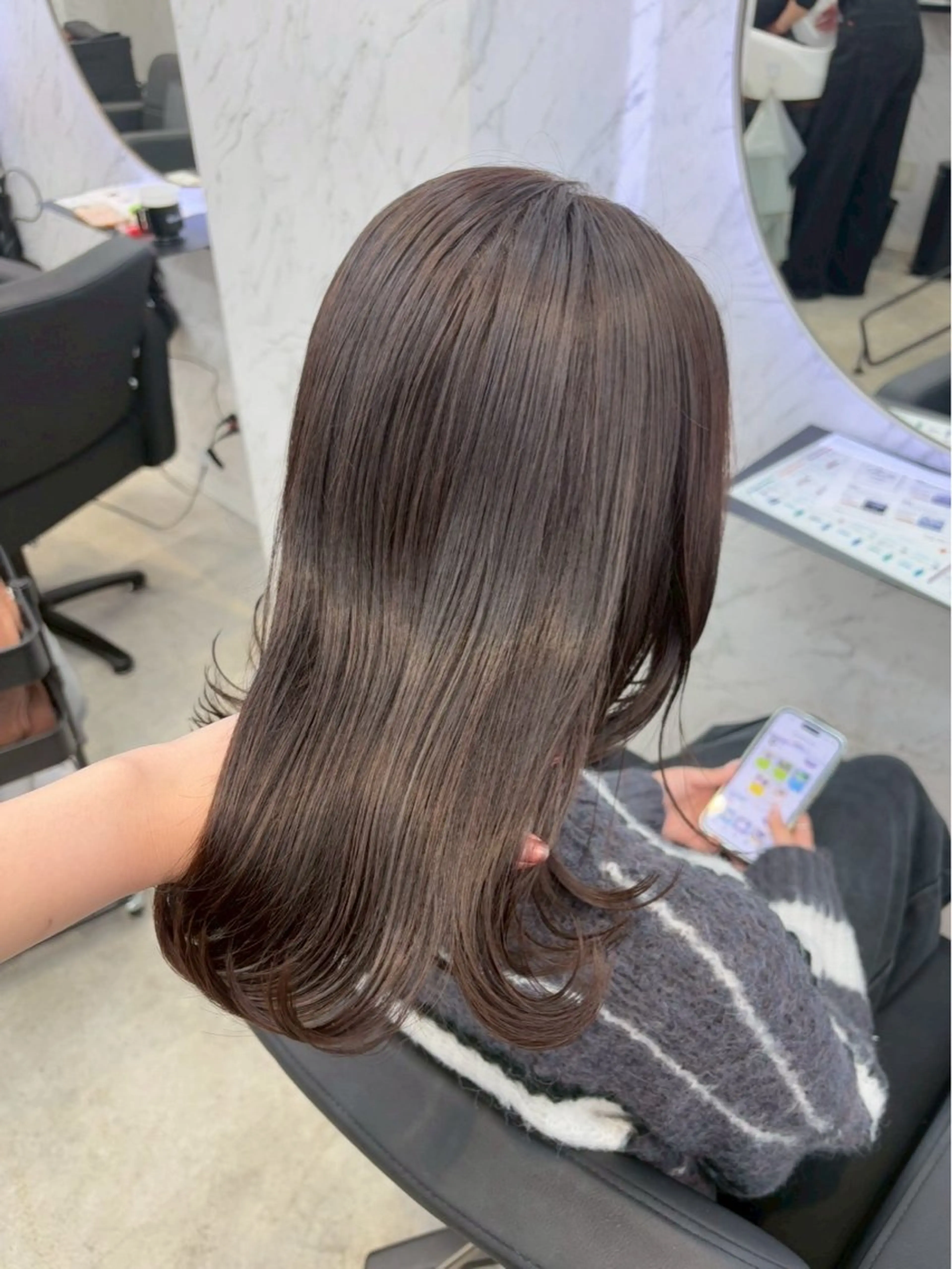 ロング カラー ヘアカラー ⋆✦ Leon カット¥1100のヘアスタイル
