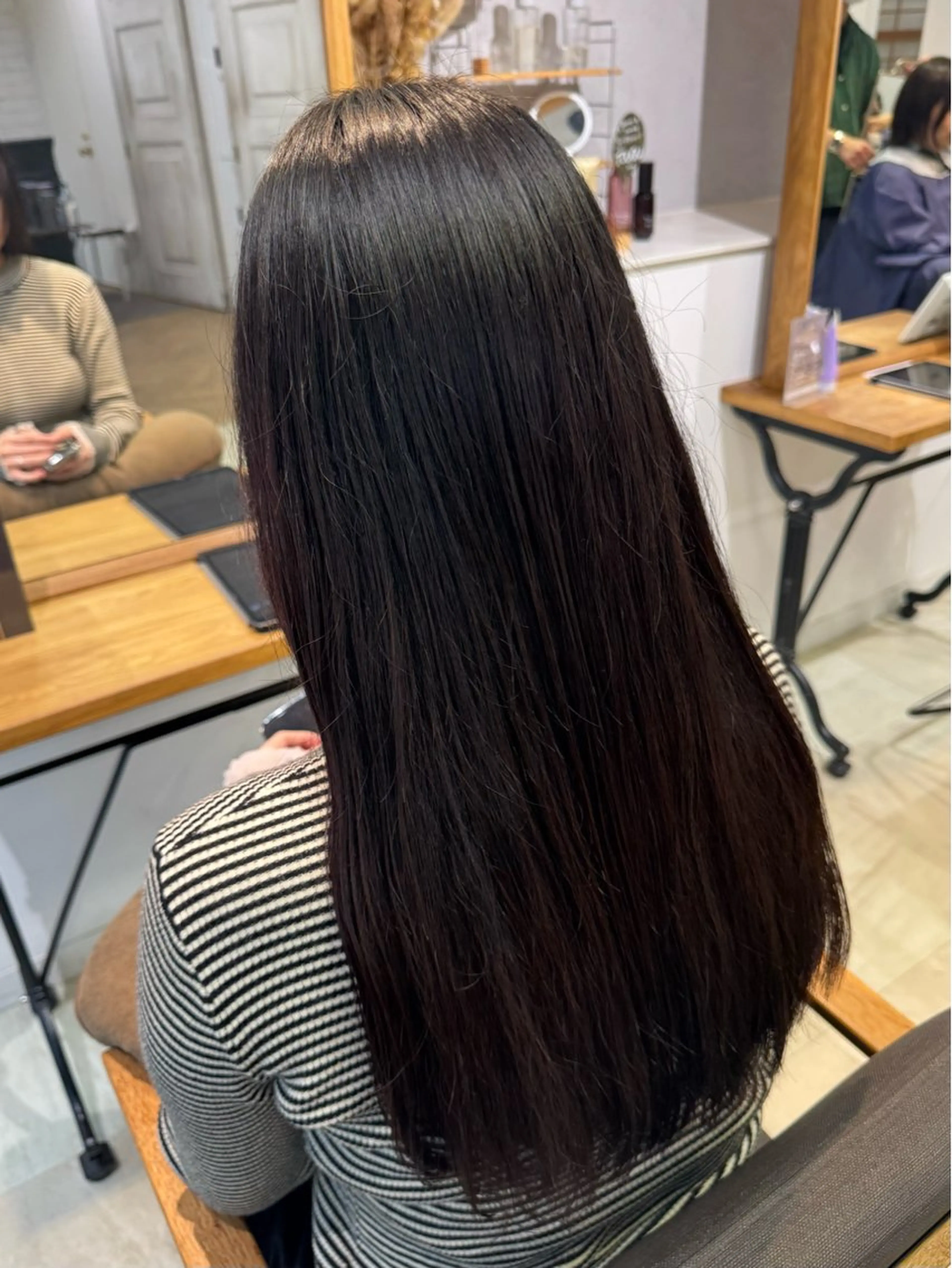 ロング 切りっぱなしカット/ 韓国風/セイナ🪽のヘアスタイル