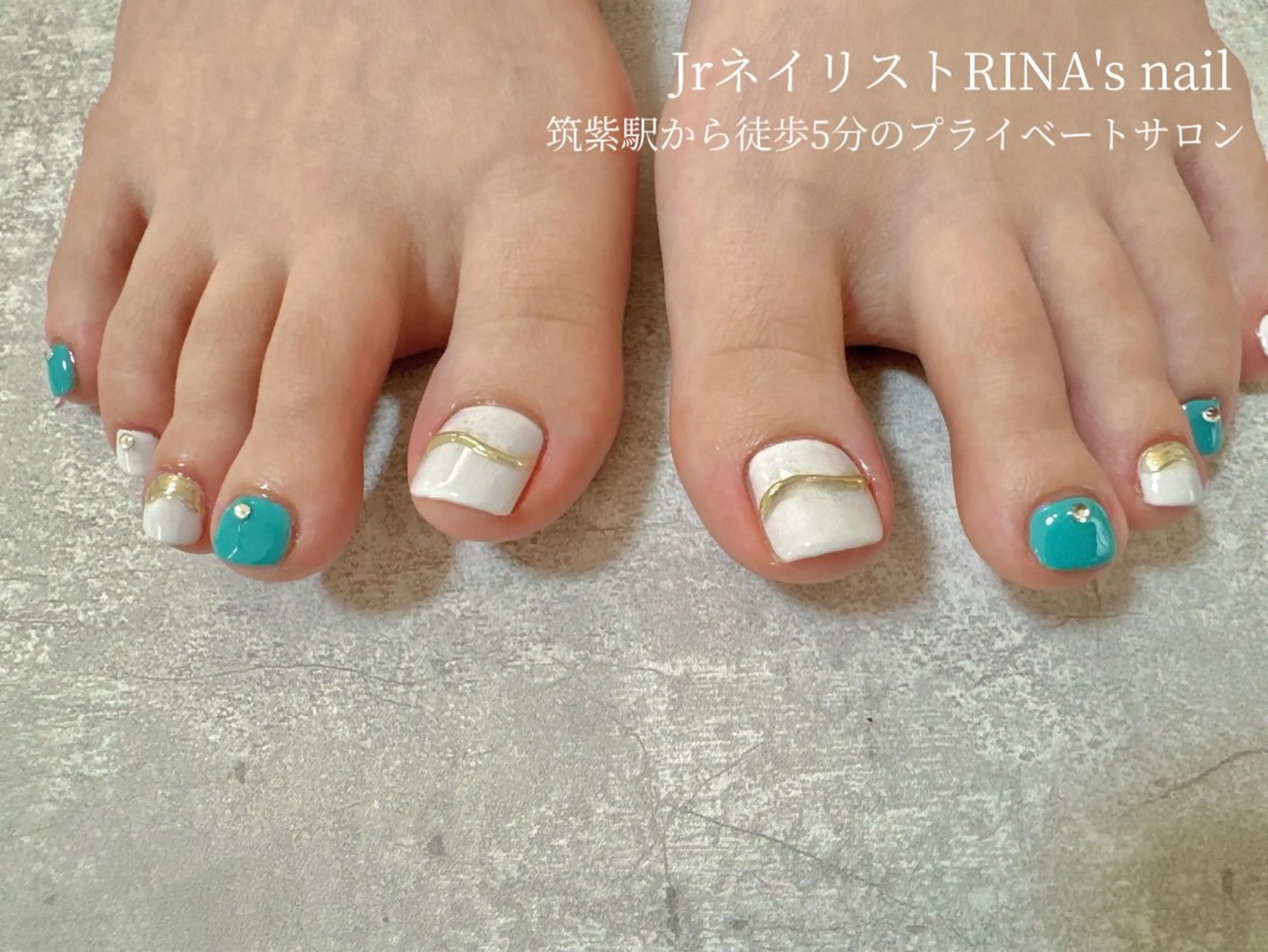 ネイル フラッシュネイル フットネイル 氷ネイル・うるうるネイル マグネットネイル ミラーネイル フットネイル C.Nail &Eye筑紫駅のネイルデザイン