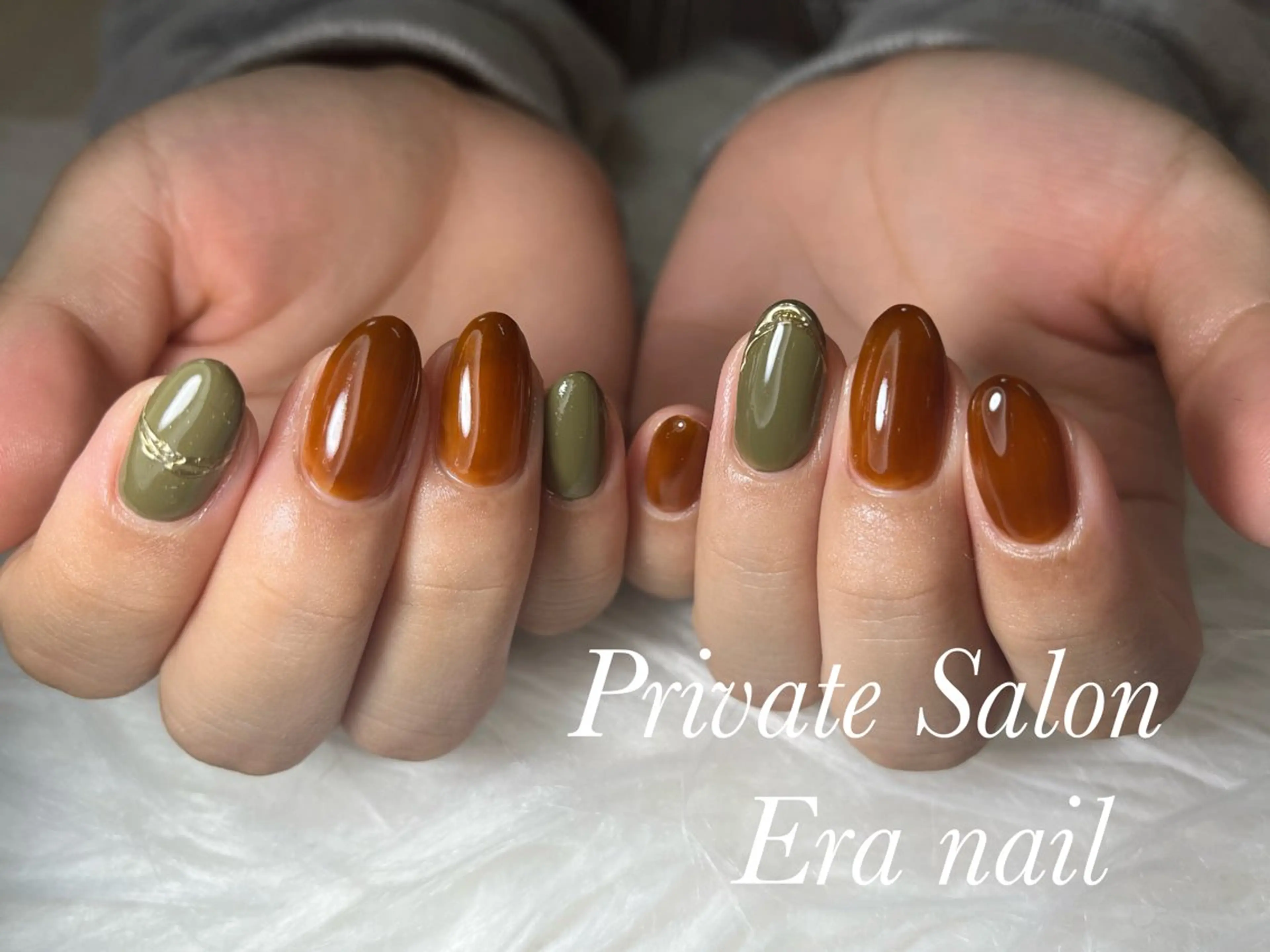 ネイル ミラーネイル ワンカラーネイル ハンドネイル Era nailのネイルデザイン