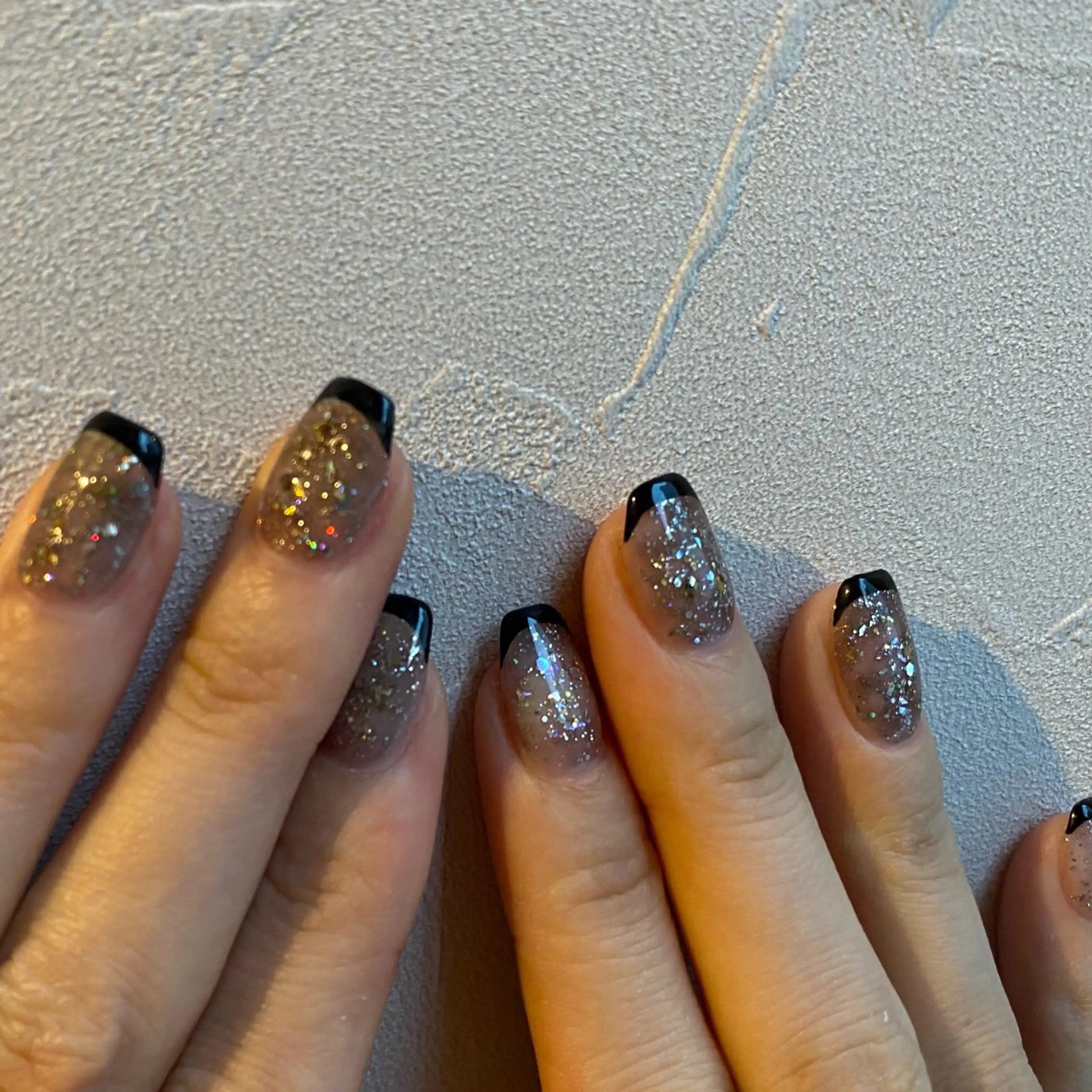 ネイル ラメ(グリッター) ハンドネイル scre as Etelのネイルデザイン